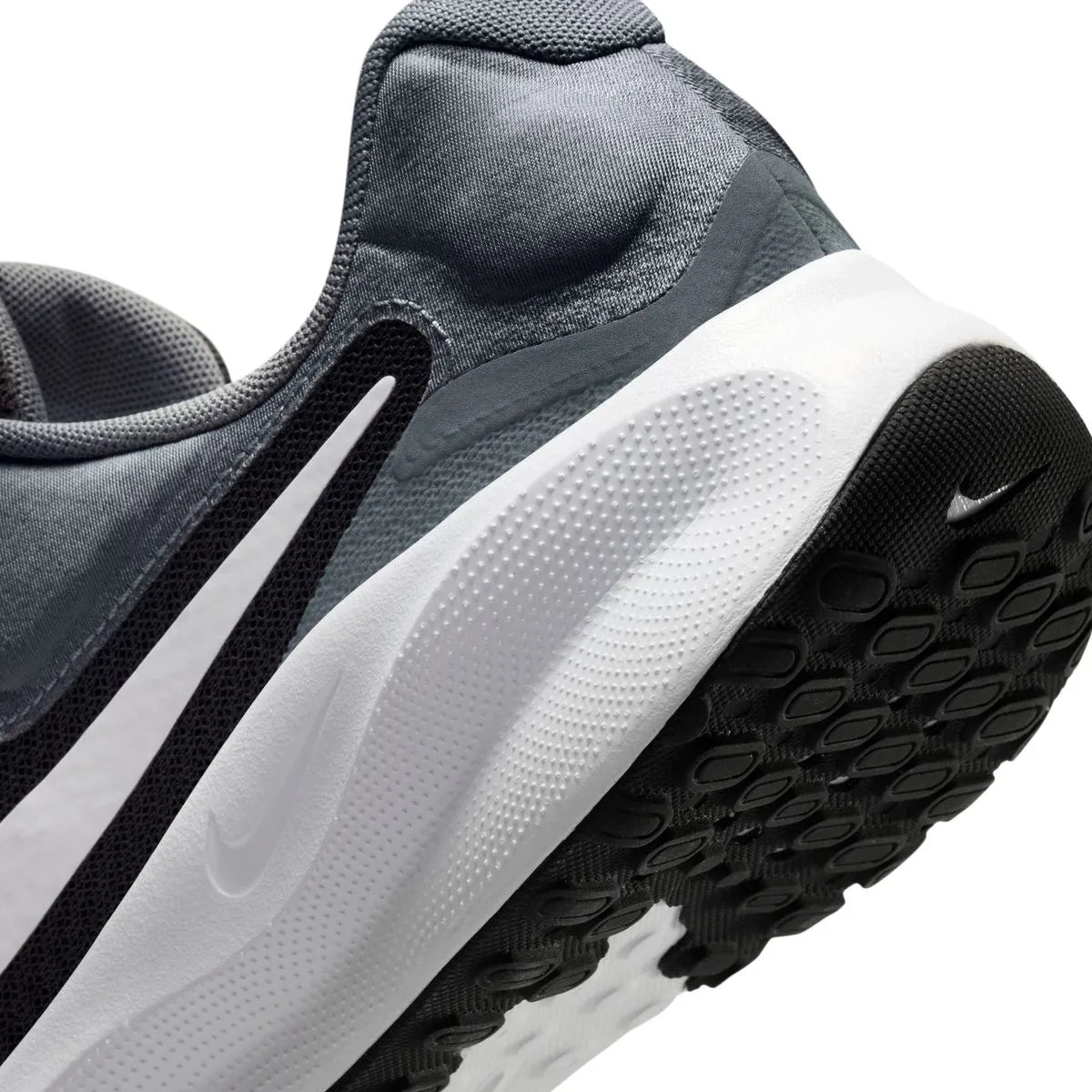 NIKE REVOLUTION 7 RUNNING SHOE - BLK & GREY