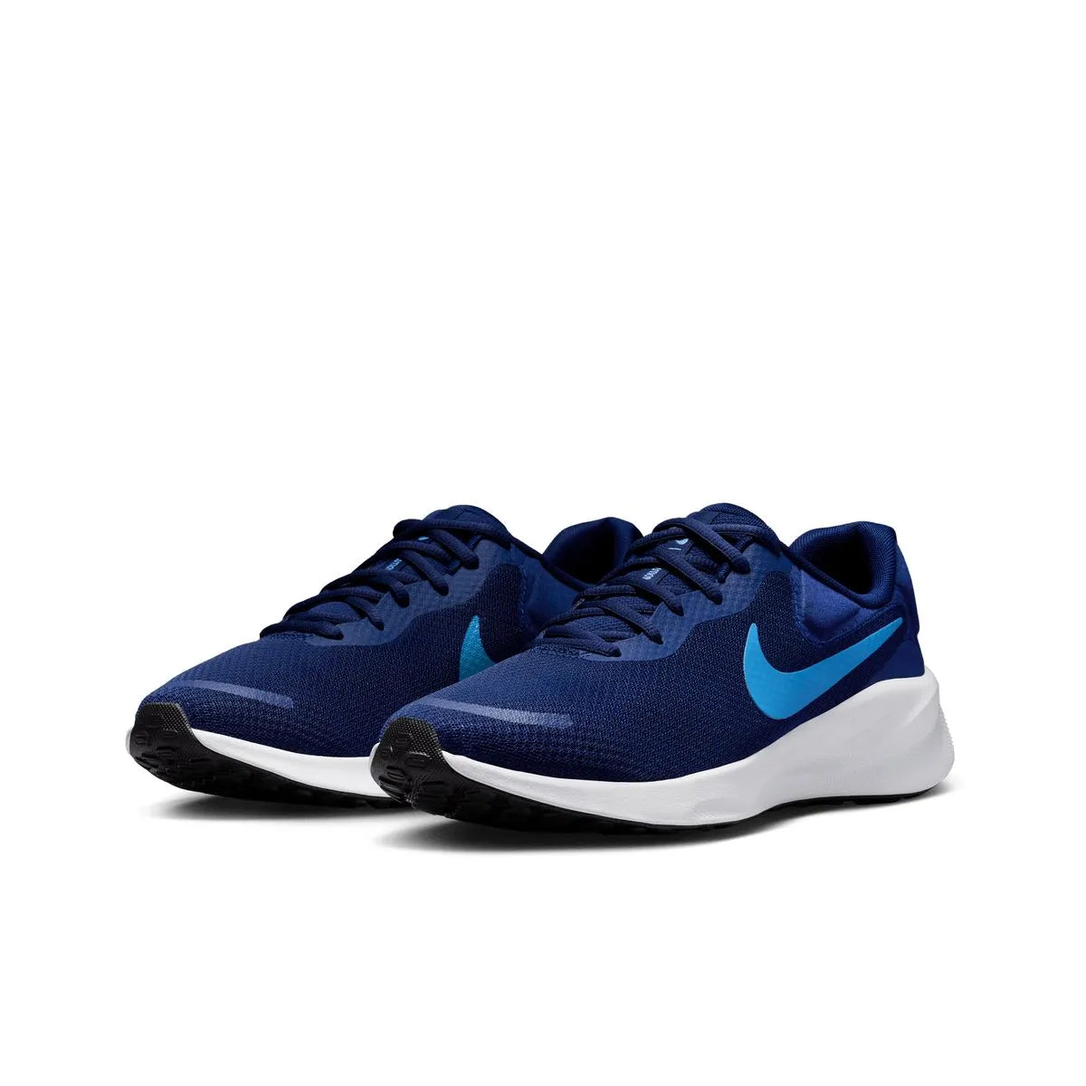 NIKE REVOLUTION 7 RUNNING SHOE - NVY & BLUE