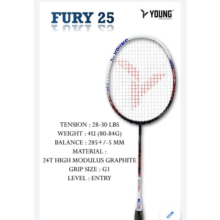 YANG FURY 25 I POWER RACKETS - COLORS