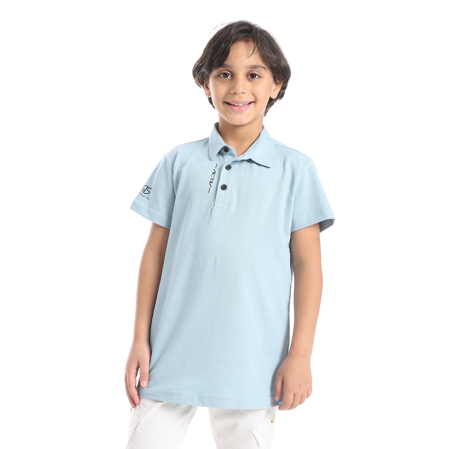 بولو شيرت اكتف اطفالى - سماوي