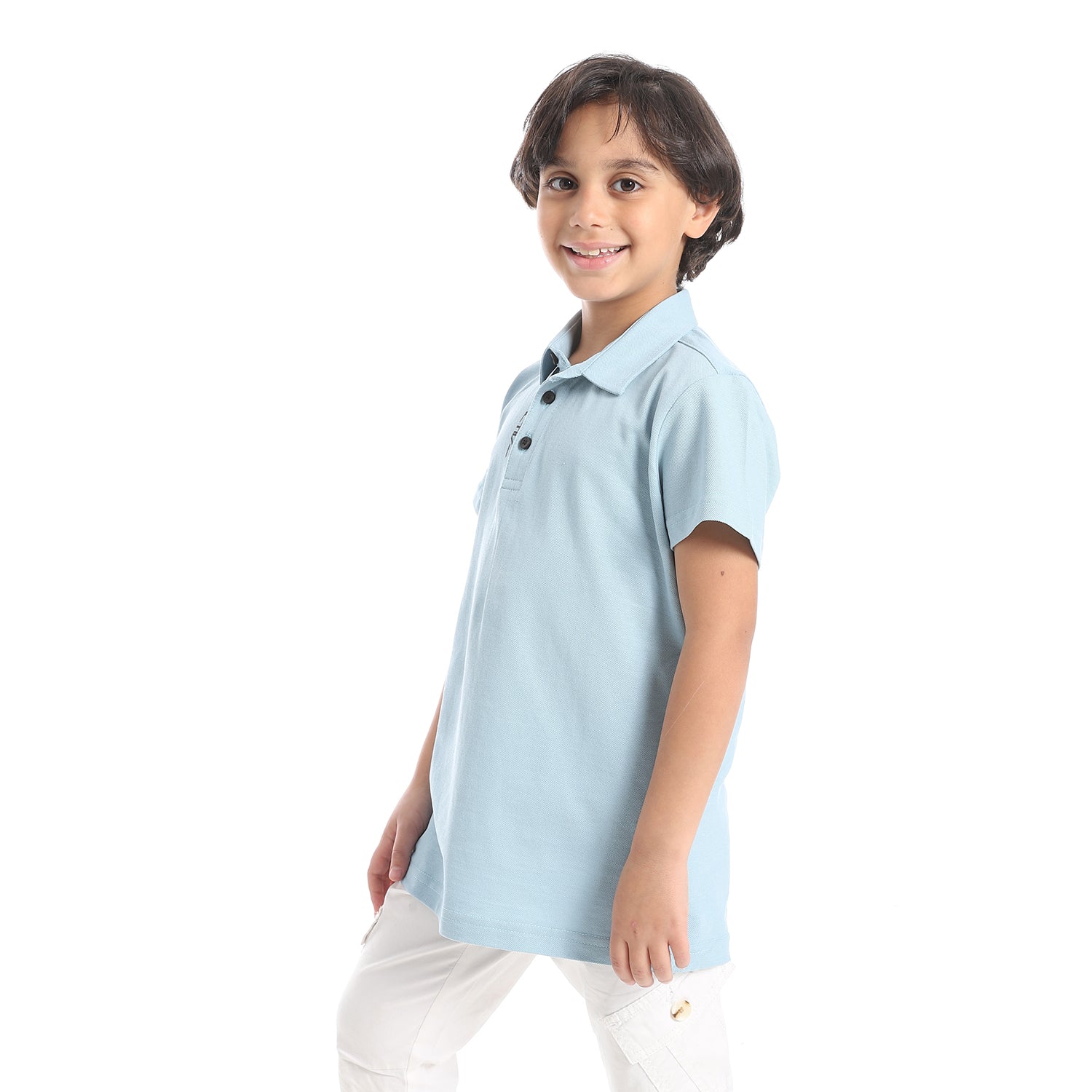 بولو شيرت اكتف اطفالى - سماوي