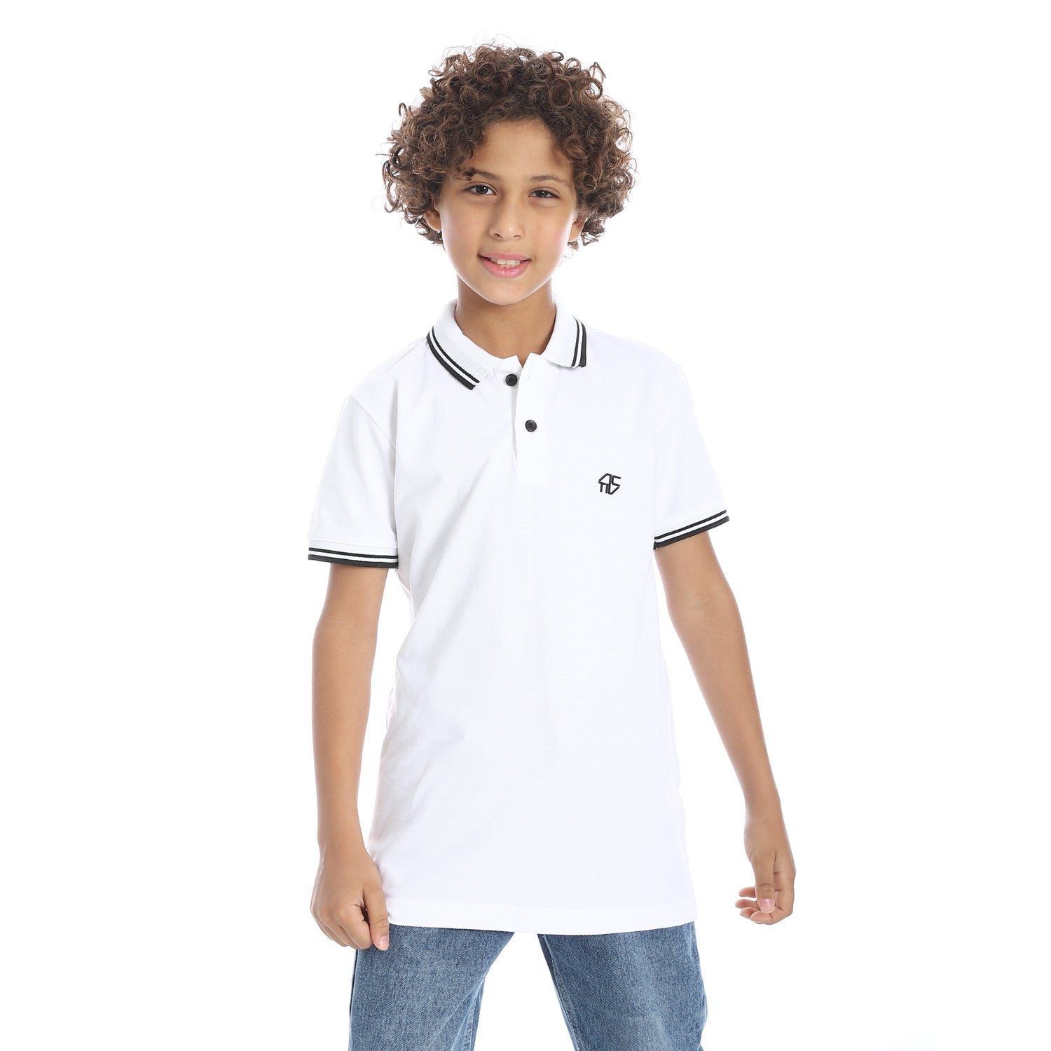 ACTIV KIDS POLO SHIRT - WHITE