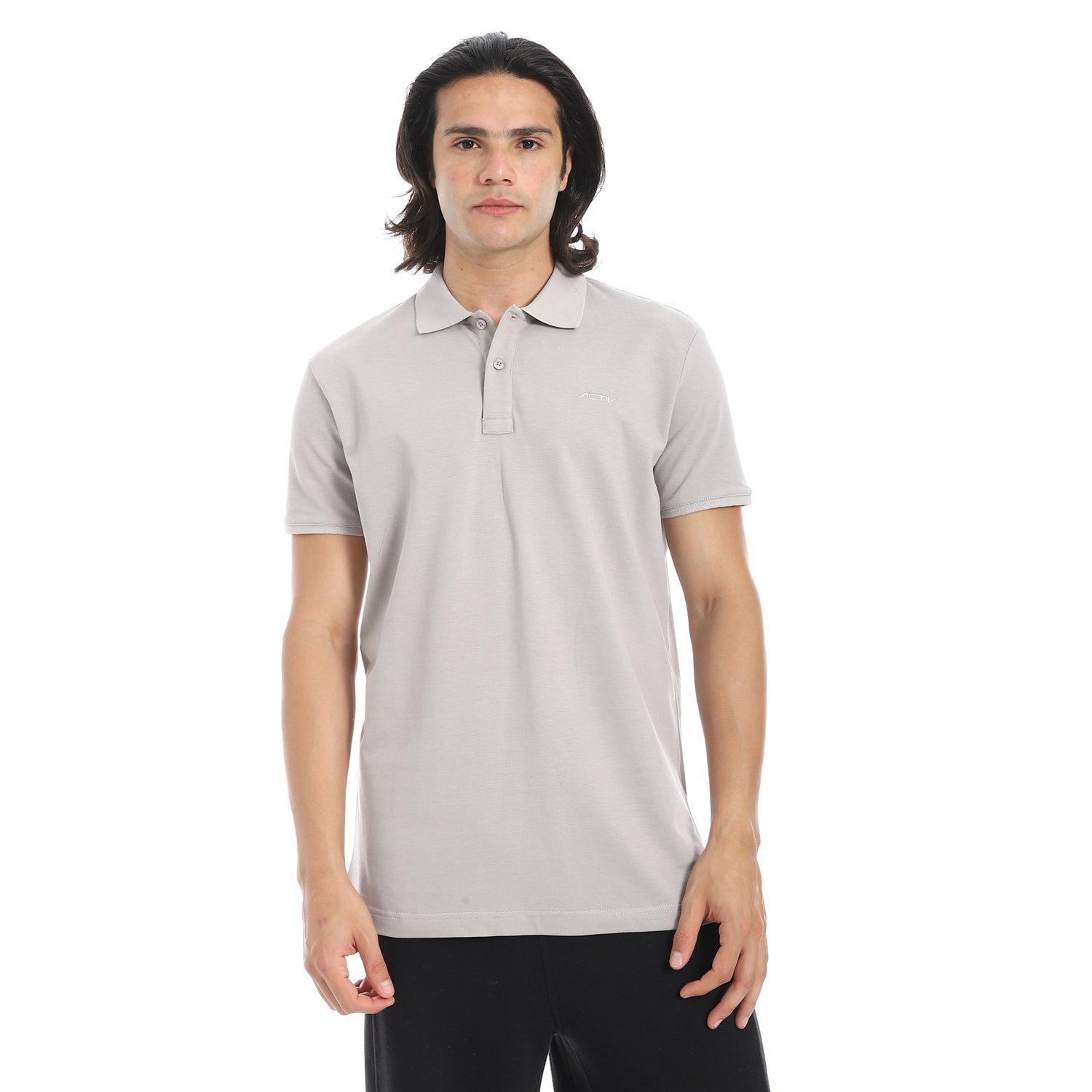 ACTIV MEN'S POLO SHIRT - SILVER