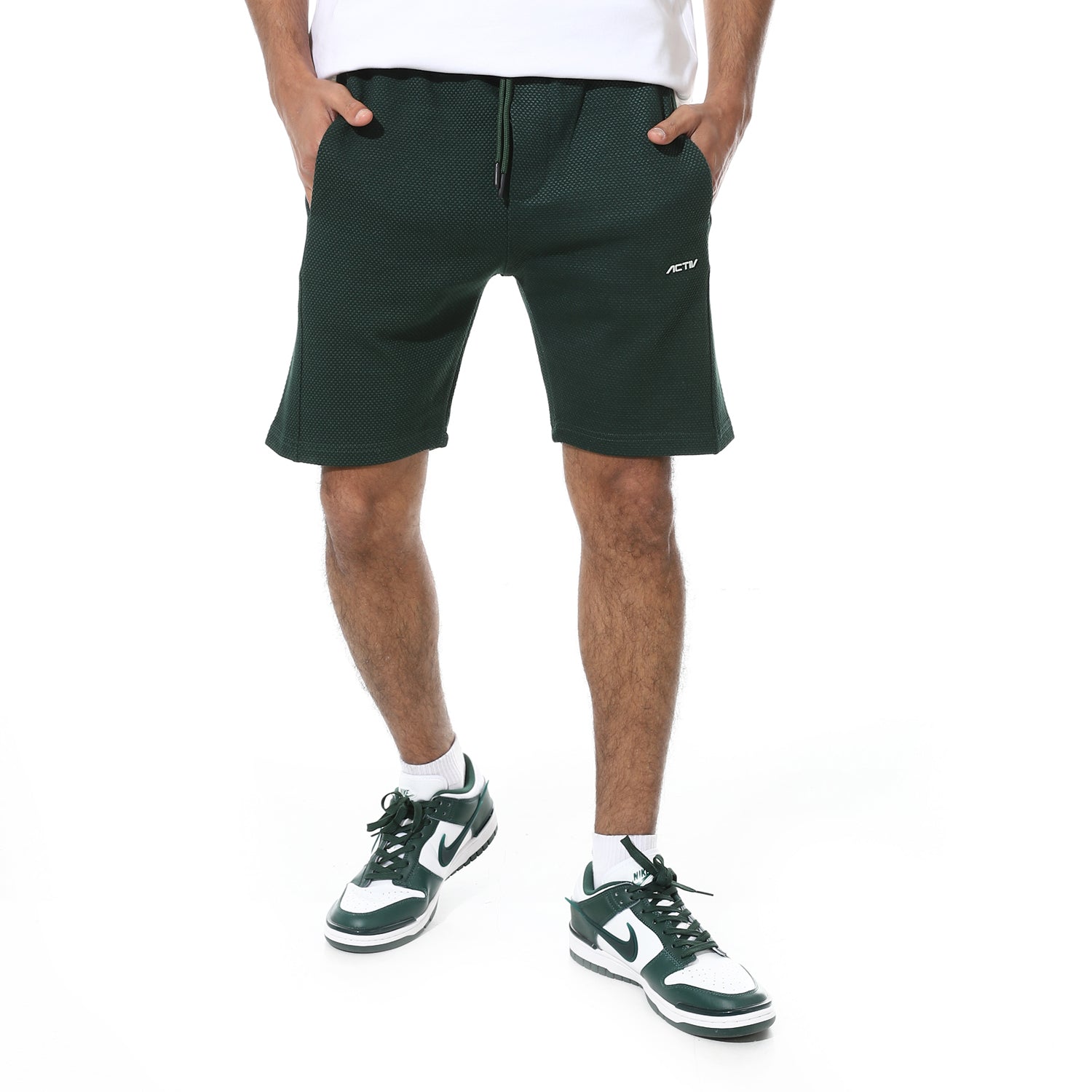 ACTIV MEN'S CASUAL SHORTS - OLIVE