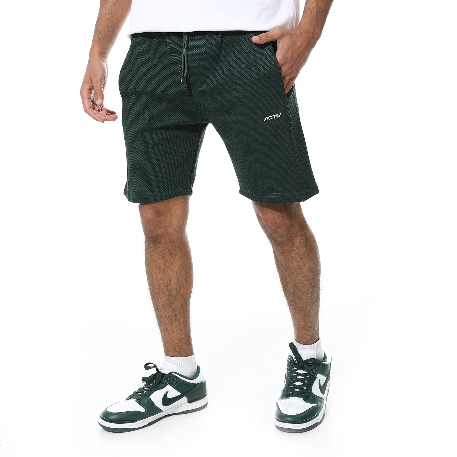 ACTIV MEN'S CASUAL SHORTS - OLIVE