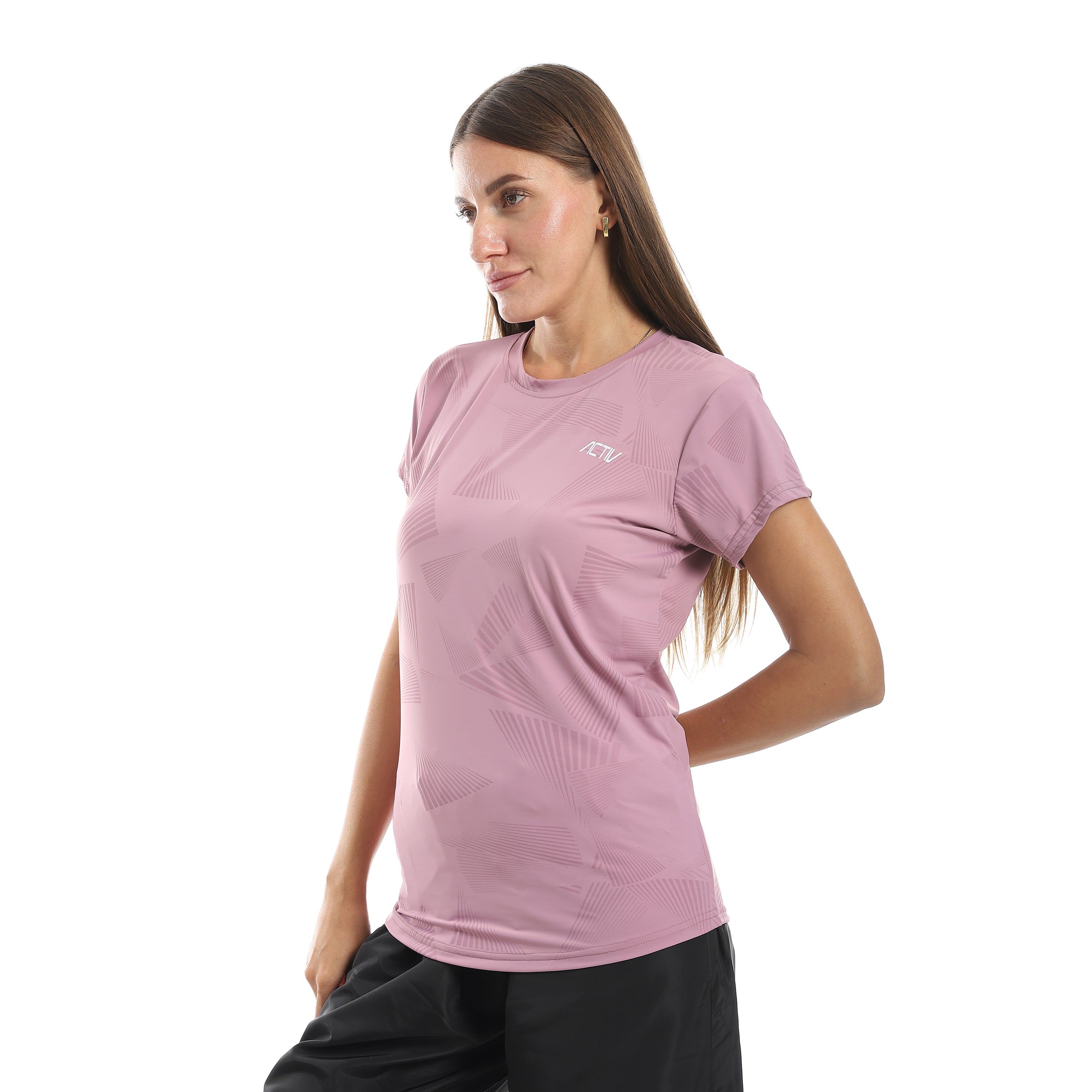 تى شيرت اكتف حريمى - موف