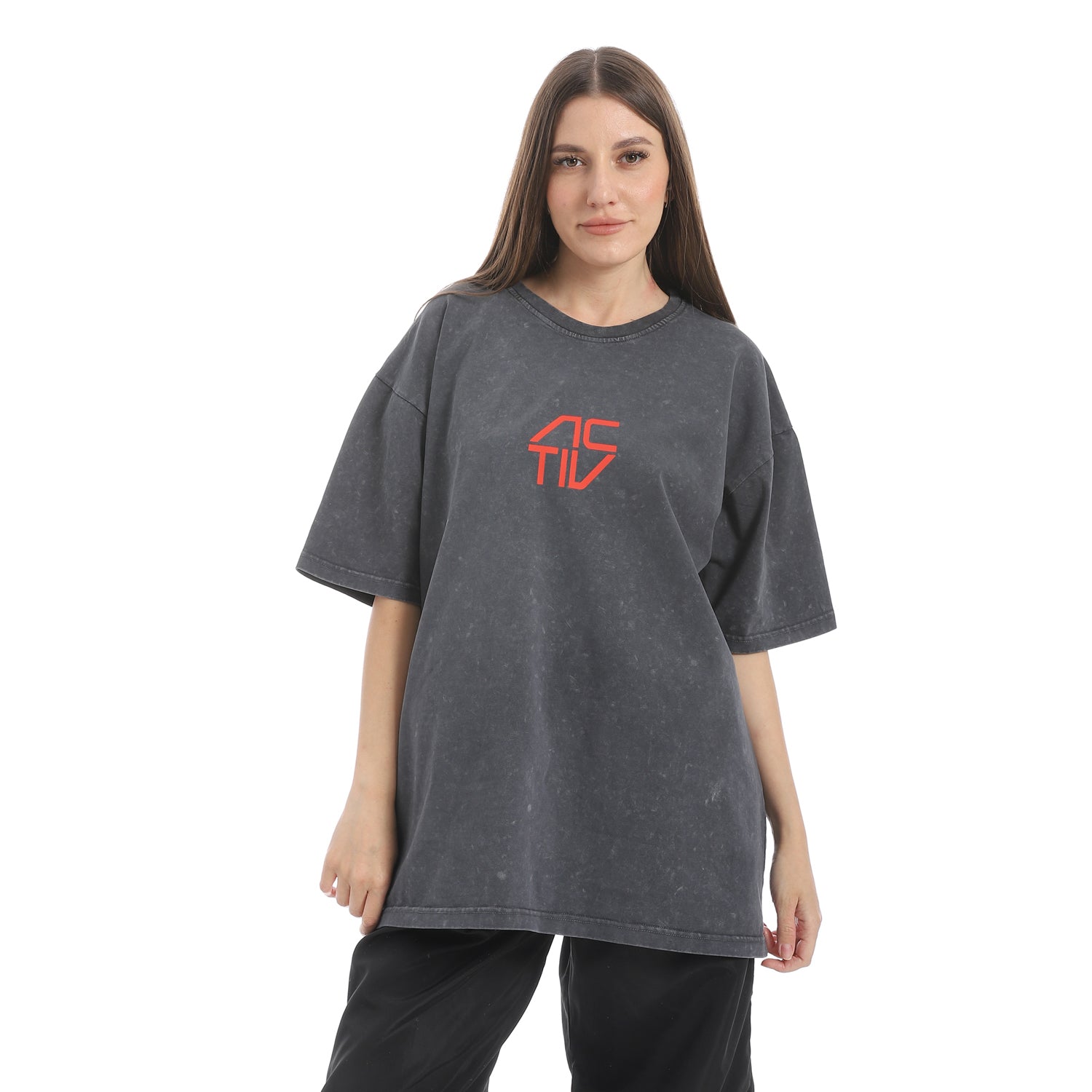 WASHED OVERSIZED TSHIRT - BLACK