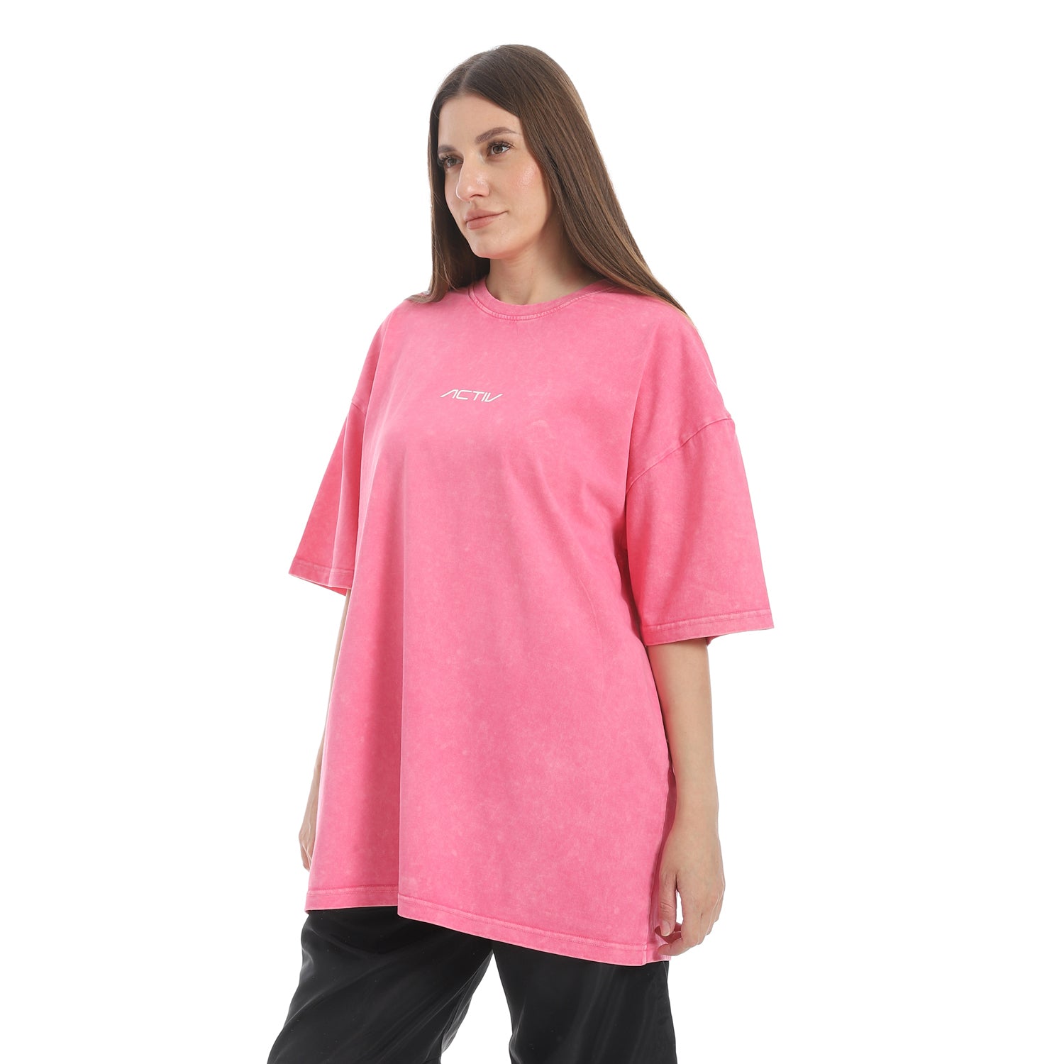 WASHED OVERSIZED TSHIRT - PINK