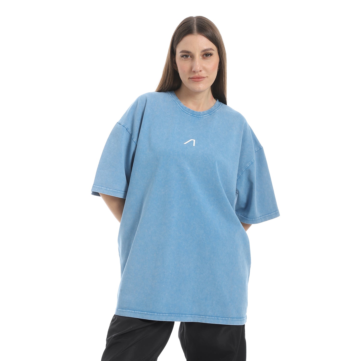 WASHED OVERSIZED TSHIRT - BABYBLUE