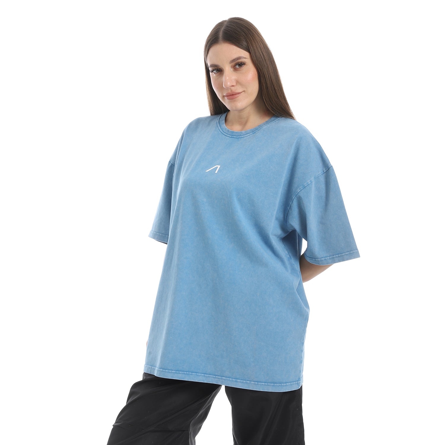 WASHED OVERSIZED TSHIRT - BABYBLUE