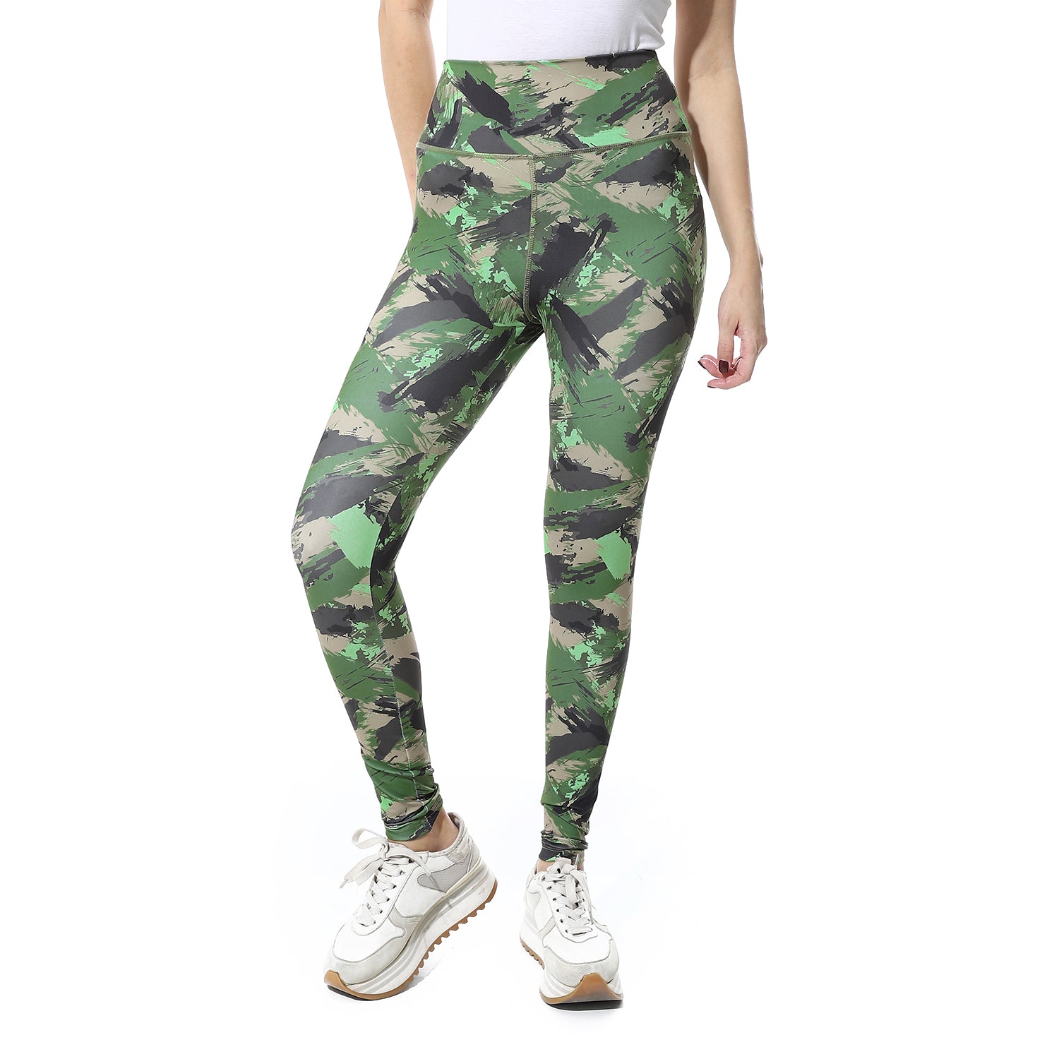 BRUSH STROKE PRINTED LEGGING - COLORS