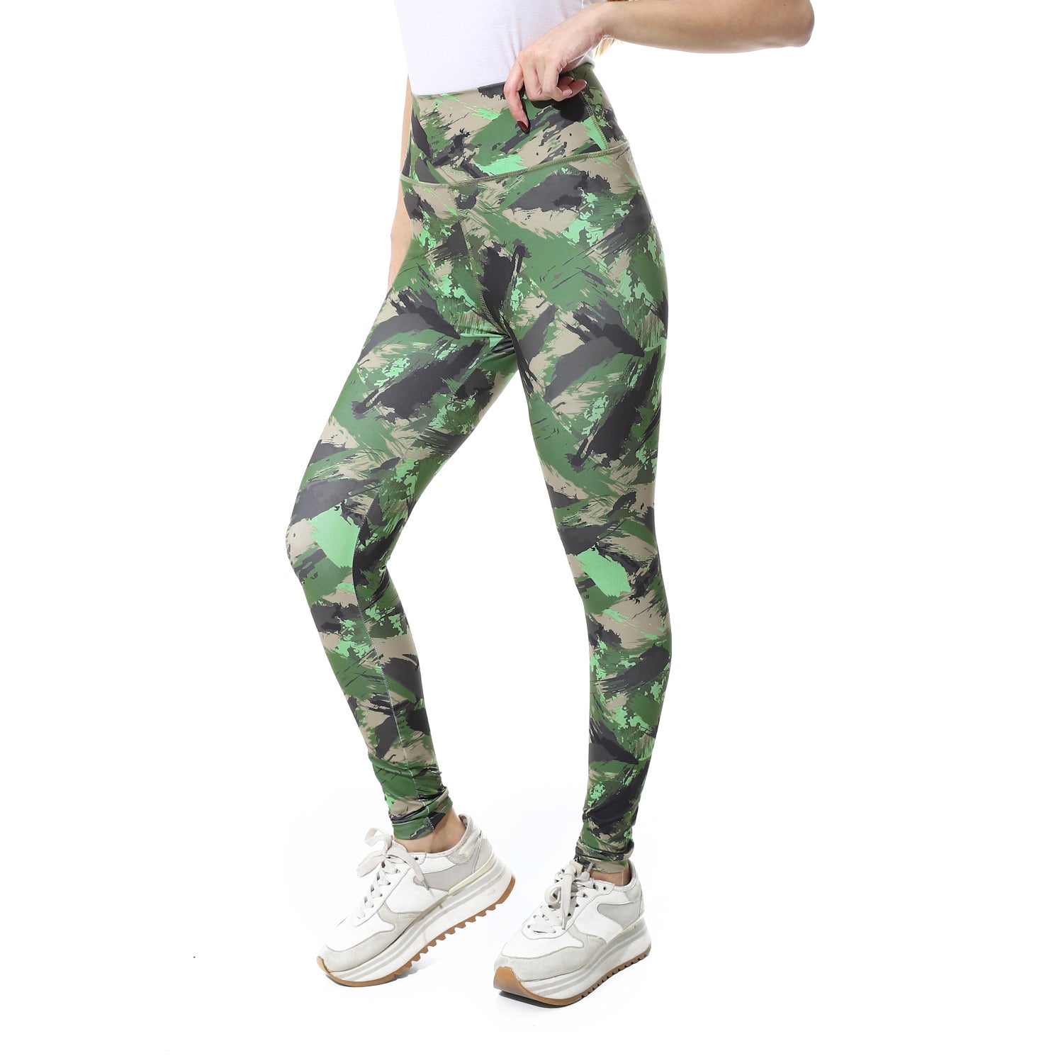 BRUSH STROKE PRINTED LEGGING - COLORS