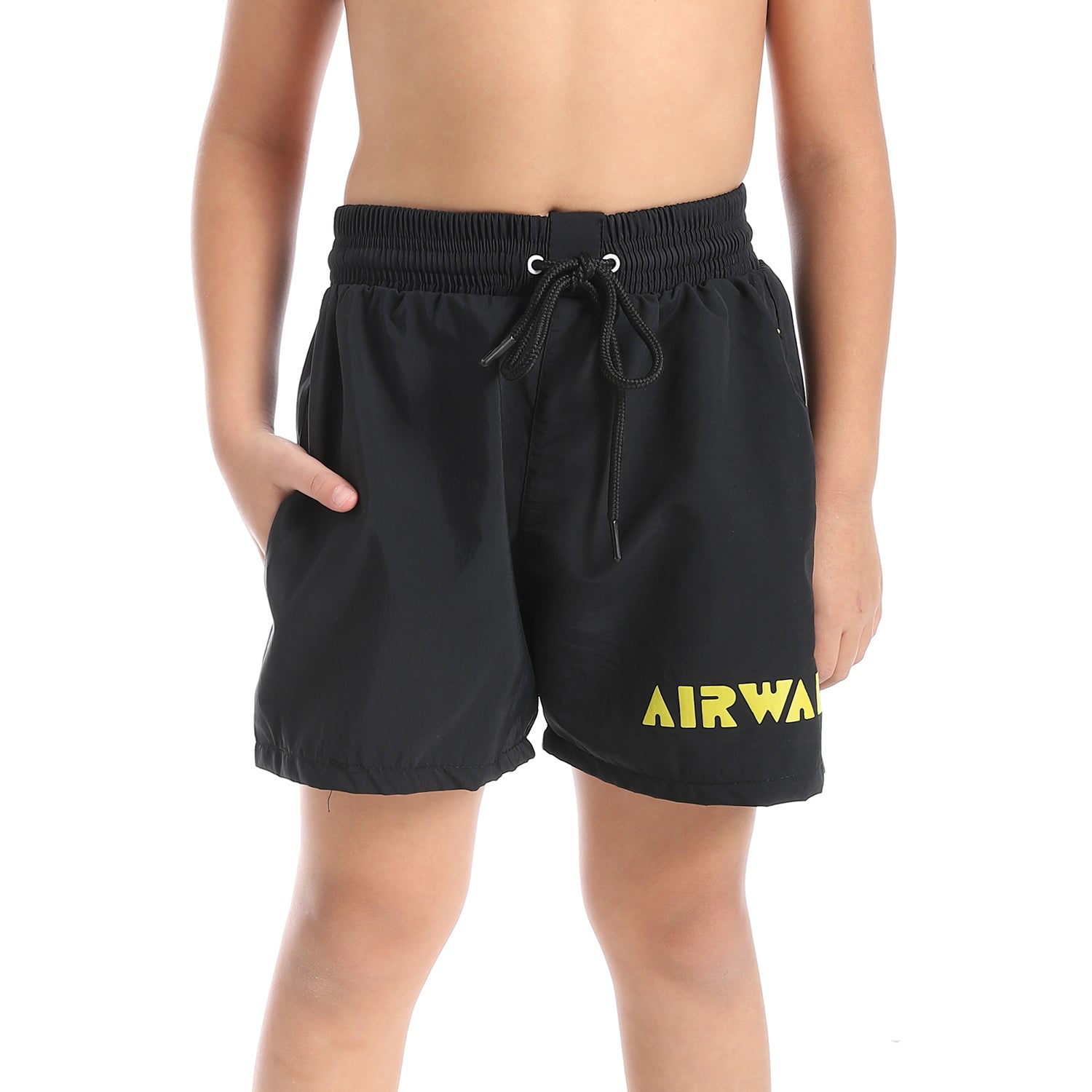 AIRWALK KIDS SWIM SHORTS - BLACK