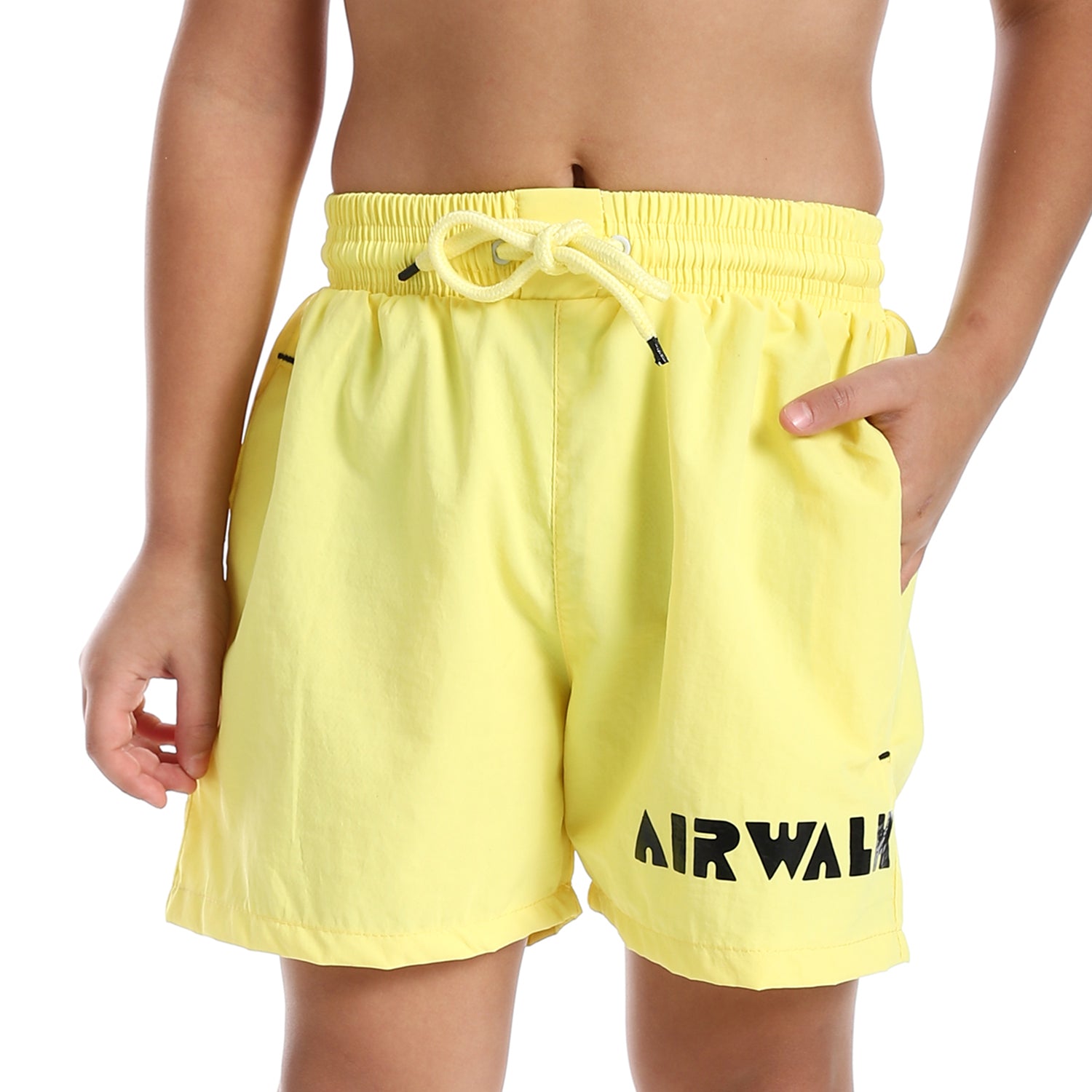 AIRWALK KIDS SWIM SHORTS - YELLOW