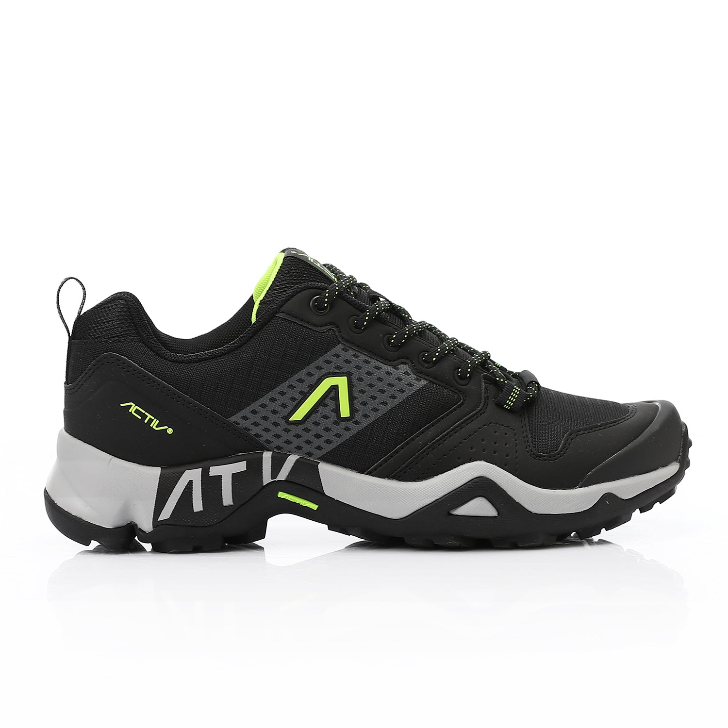 ACTIV MEN'S TREKKING SHOES - اسود*اخضر