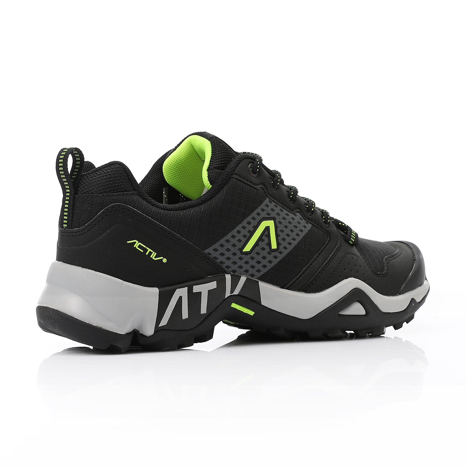 ACTIV MEN'S TREKKING SHOES - اسود*اخضر