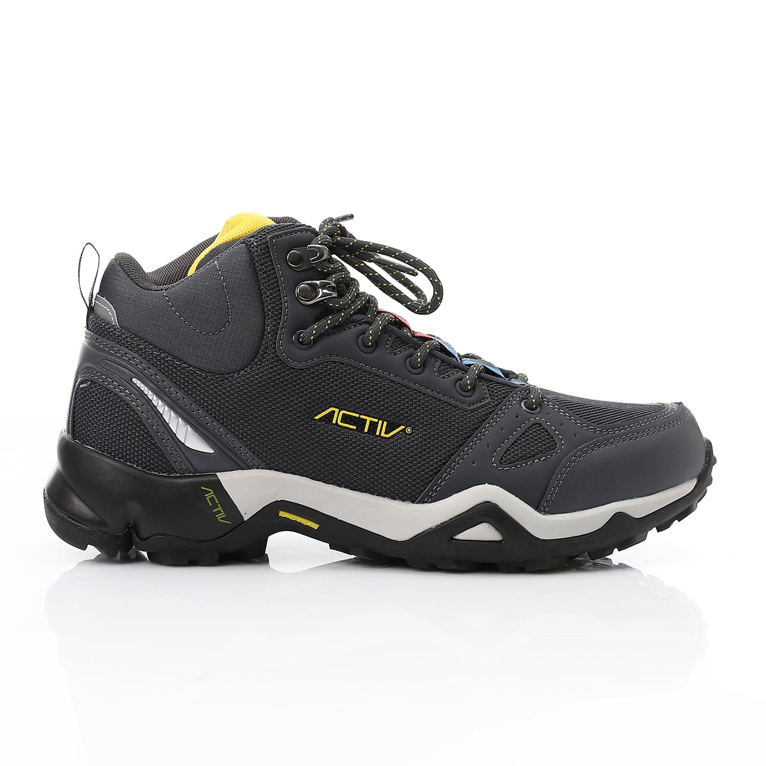 ACTIV MEN'S HALF BOOT SHOES - رمادى*اصفر