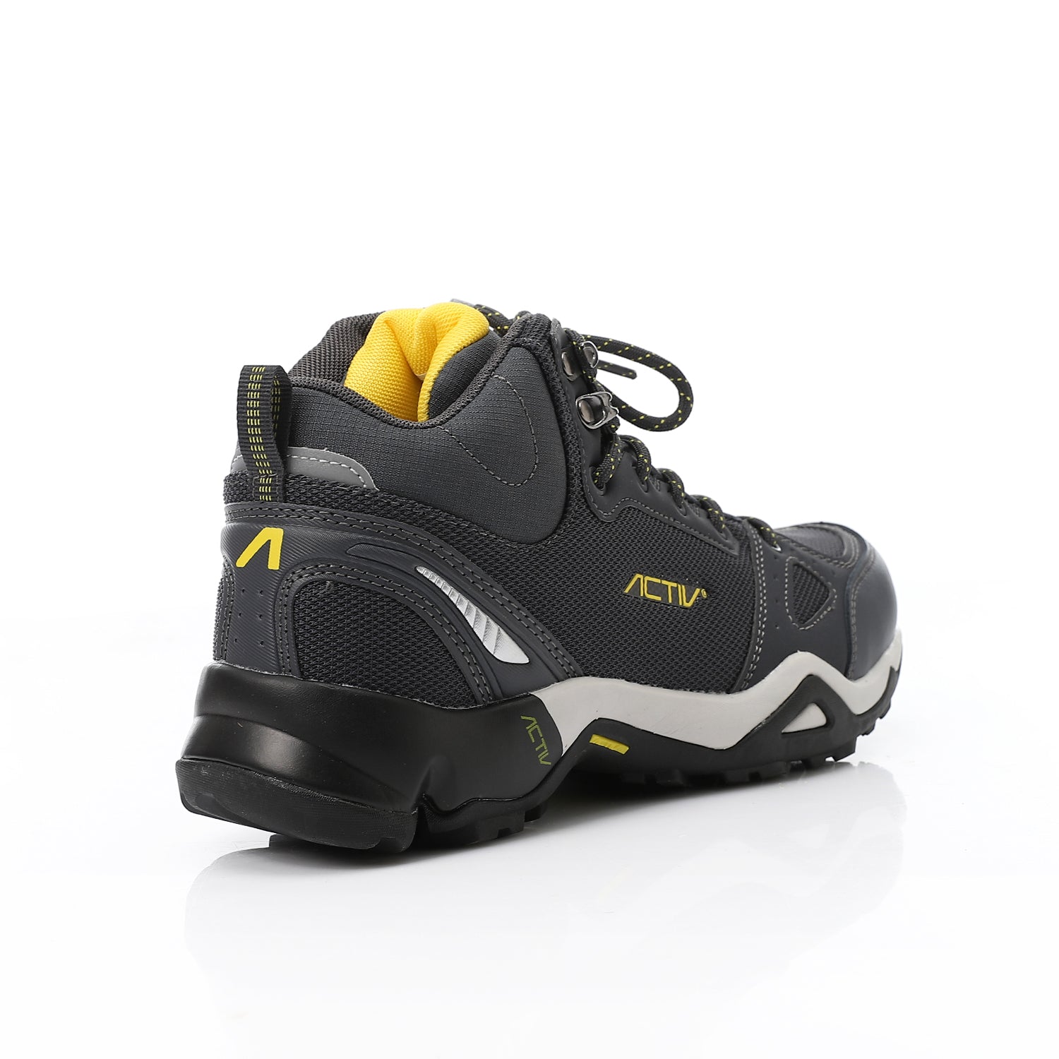 ACTIV MEN'S HALF BOOT SHOES - رمادى*اصفر