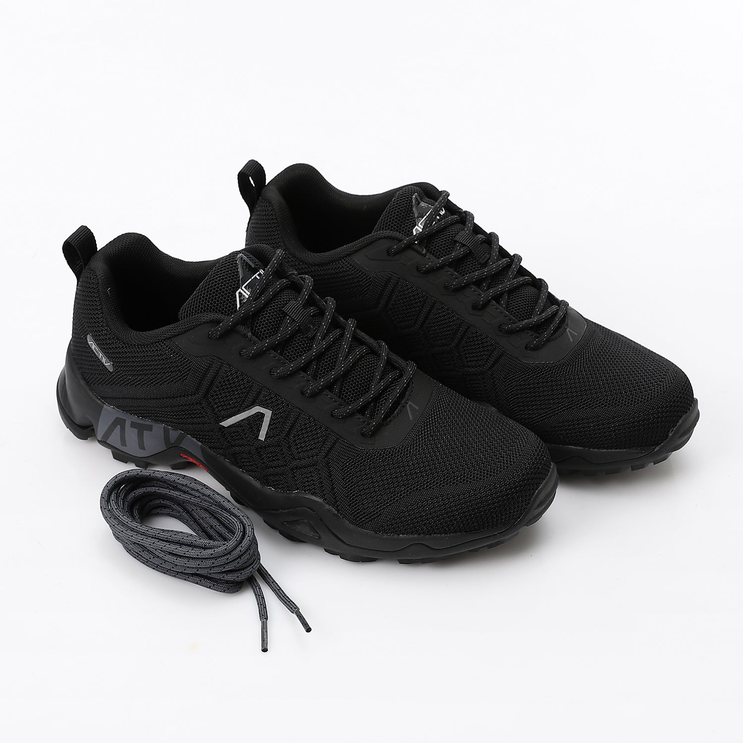 ACTIV MEN'S TREKKING SHOES - BLACK