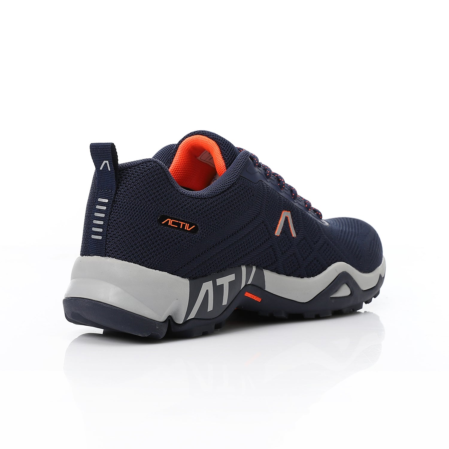 ACTIV MEN'S TREKKING SHOES - NVY & ORNG