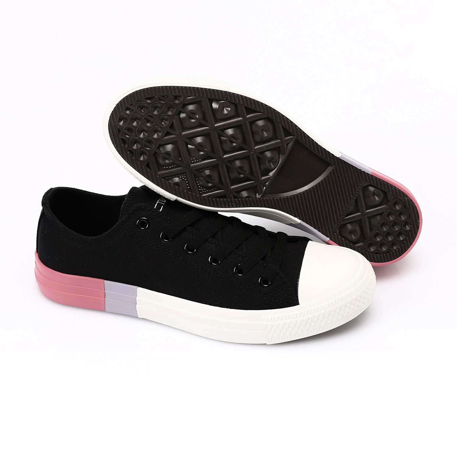 ACTIV WOMEN'S CANVAS SHOES - BLACK