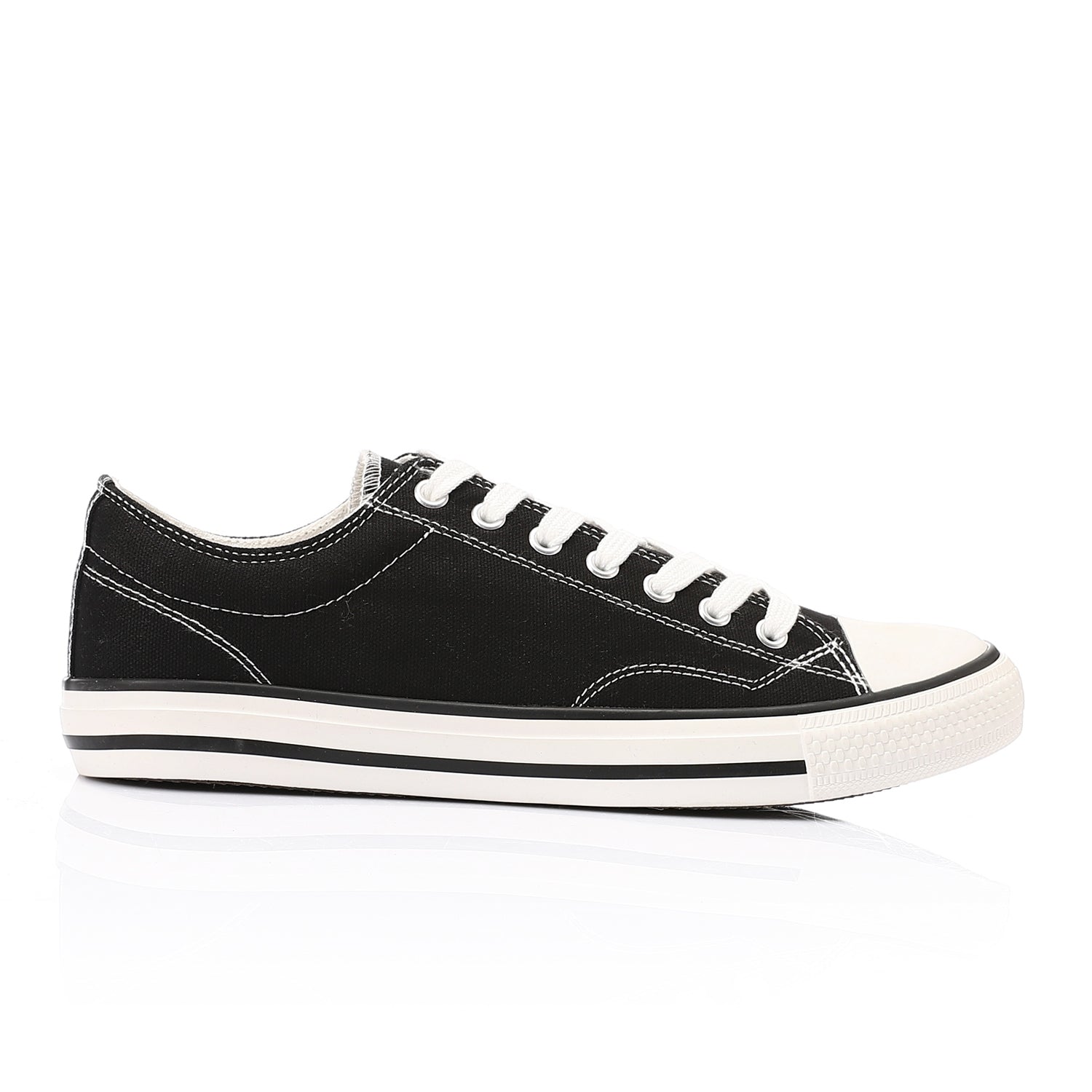 ACTIV MEN'S CANVAS SHOES - BLACK