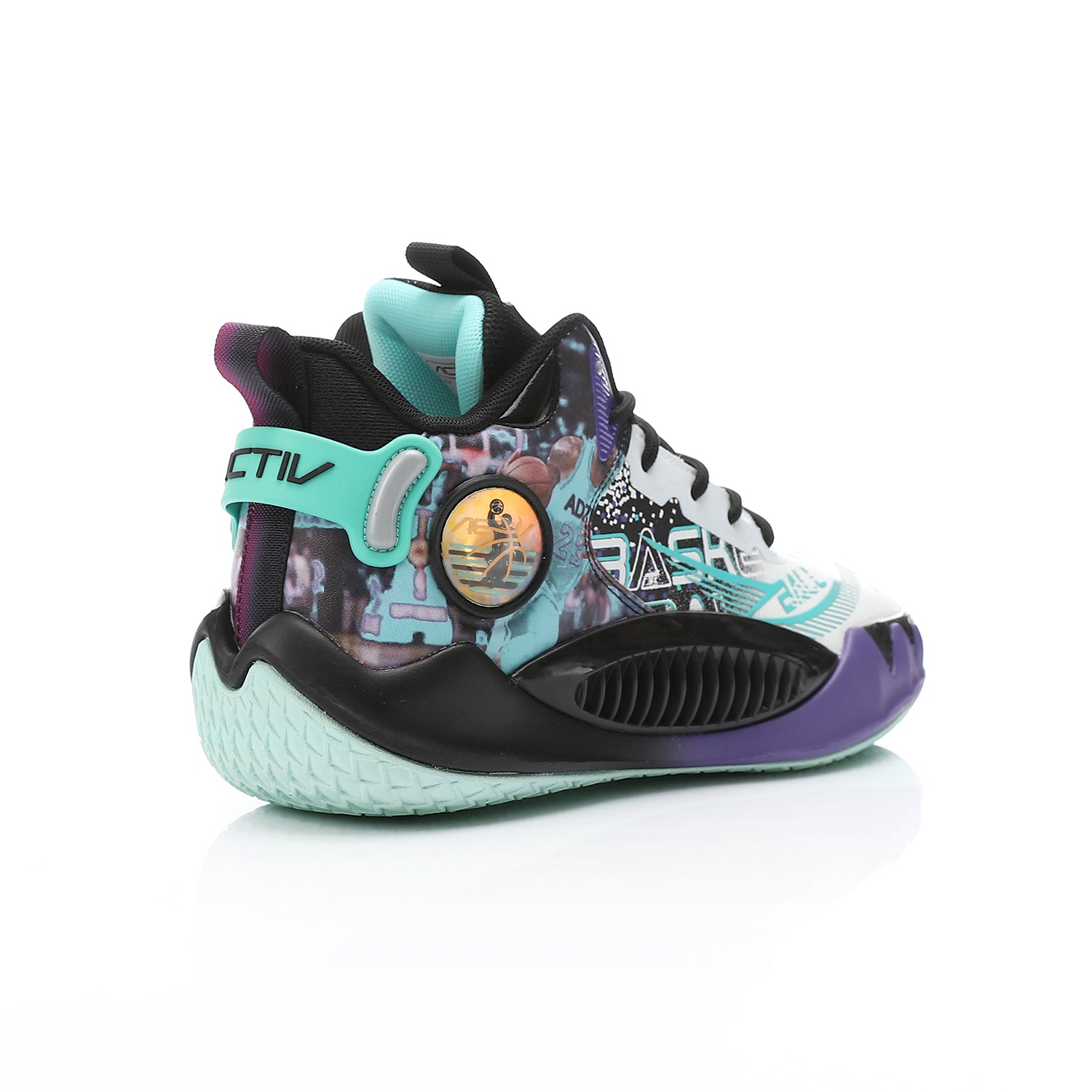 ACTIV MEN'S BASKETBALL SHOES - ابيض*اسود*اخضر