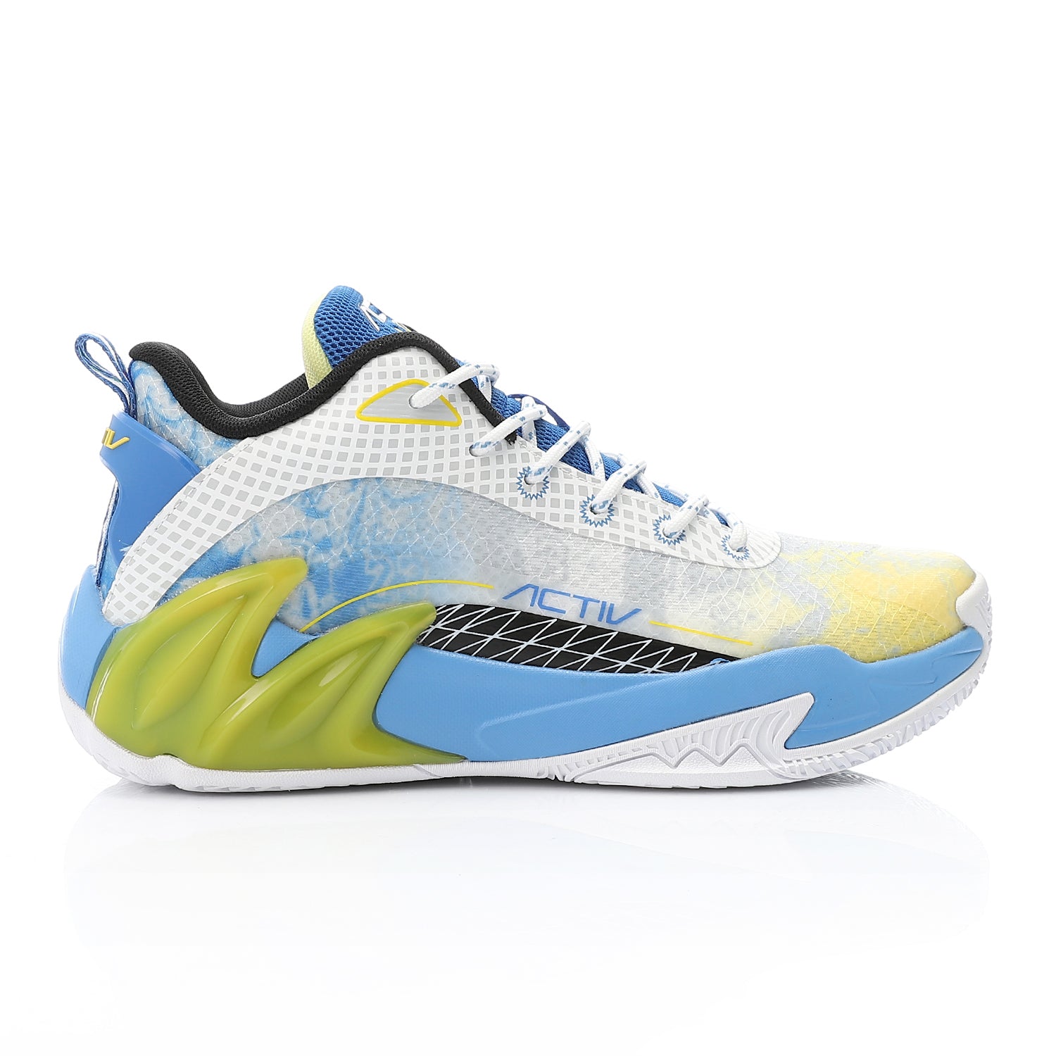 ACTIV MEN'S BASKETBALL SHOES - ابيض*ازرق*اصفر