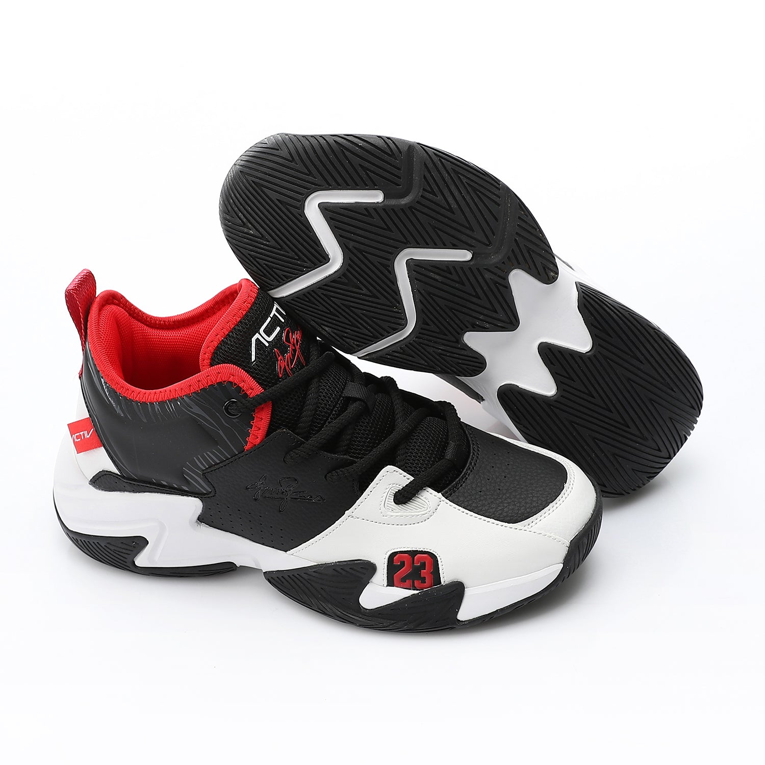 ACTIV MEN'S BASKETBALL SHOES - ابيض*اسود*احمر