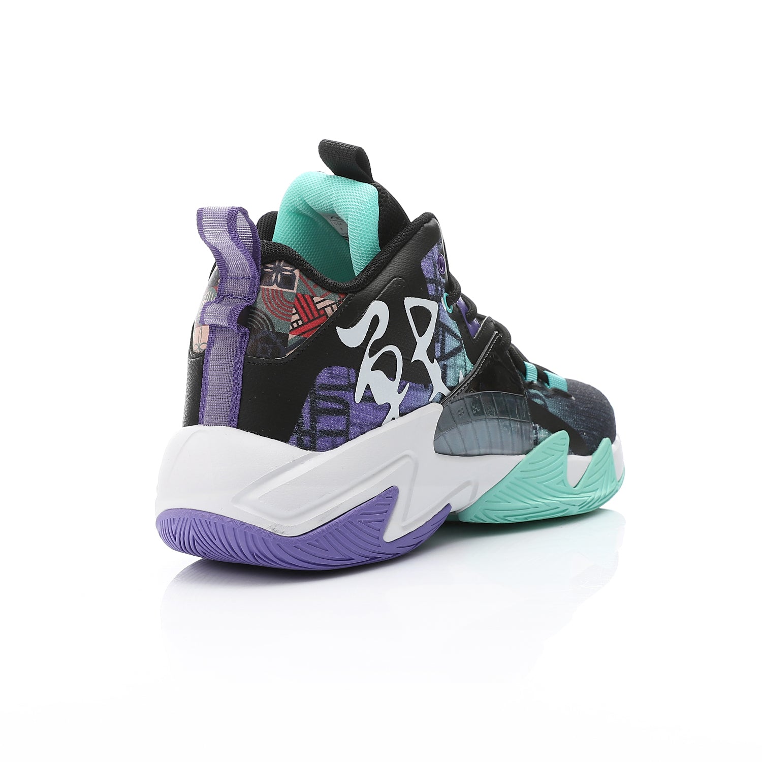 ACTIV MEN'S BASKETBALL SHOES - اسود*ازرق*موف