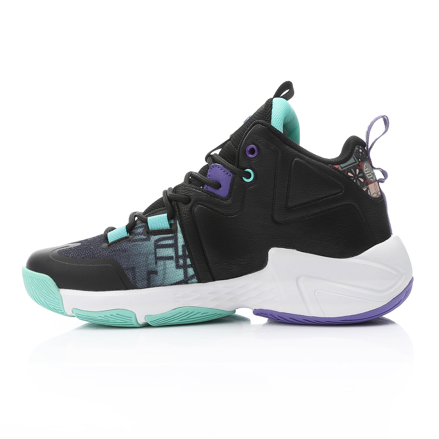 ACTIV MEN'S BASKETBALL SHOES - اسود*ازرق*موف