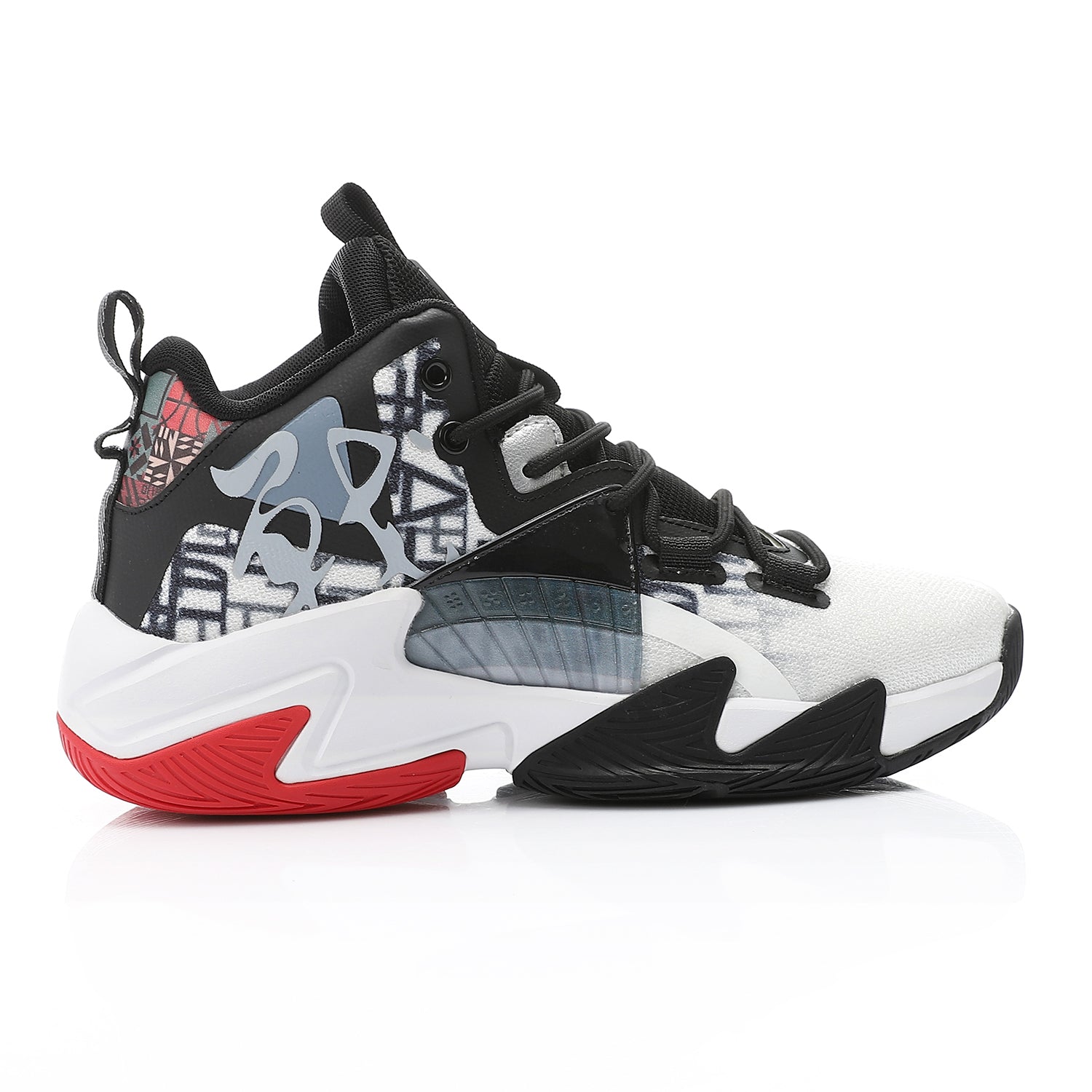 ACTIV MEN'S BASKETBALL SHOES - ابيض*اسود*رمادى