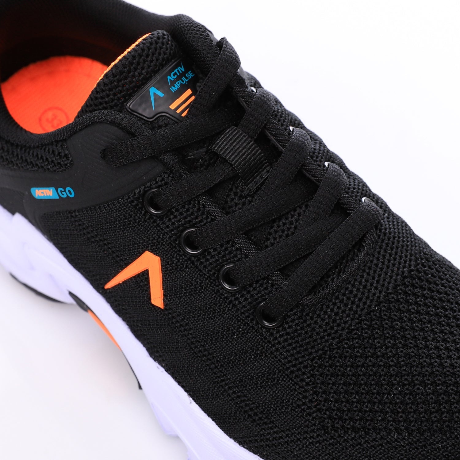 حذاء فاشون اكتف اطفالى - اسود*برتقالي