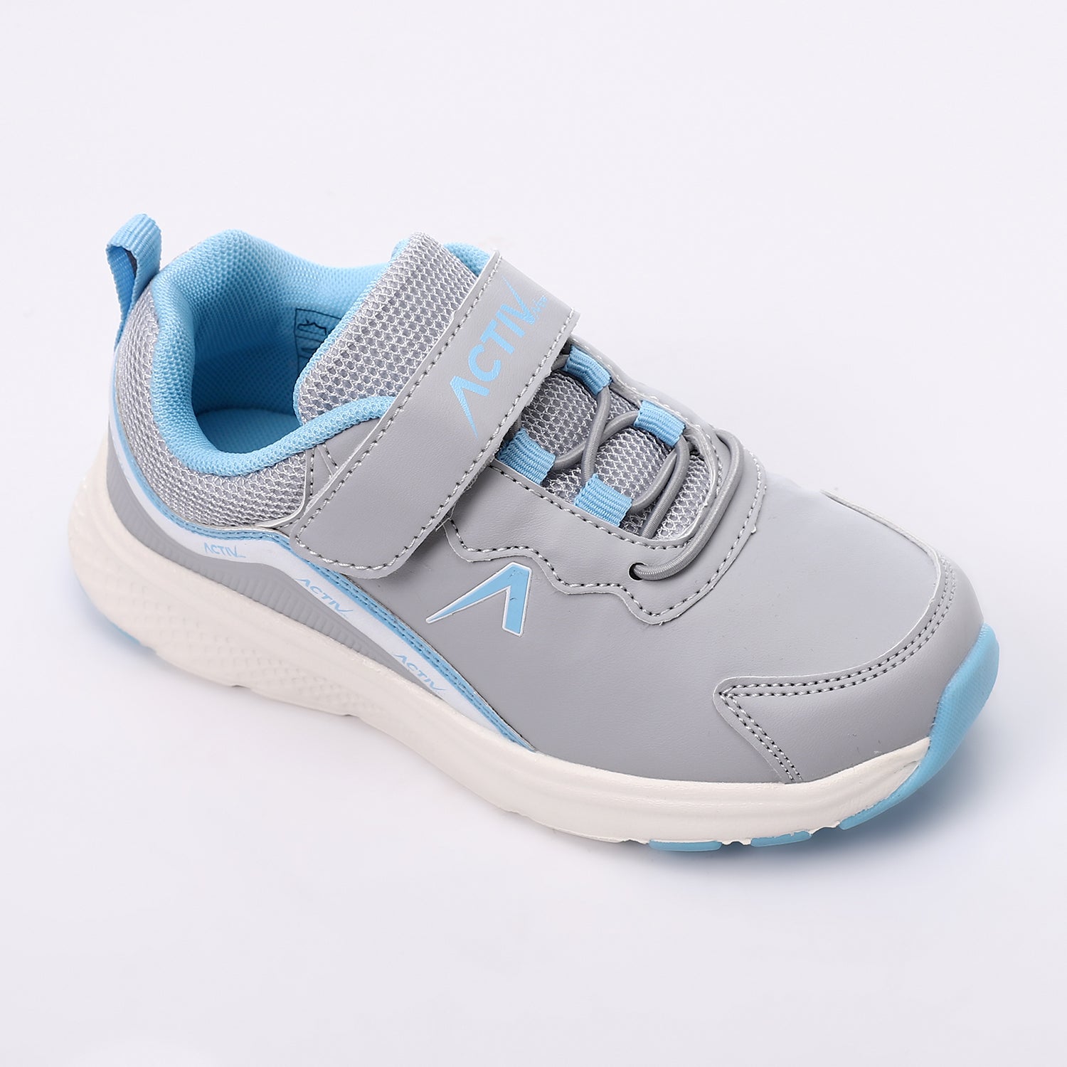 حذاء فاشون اكتف اطفالى - رمادى*ازرق فاتح