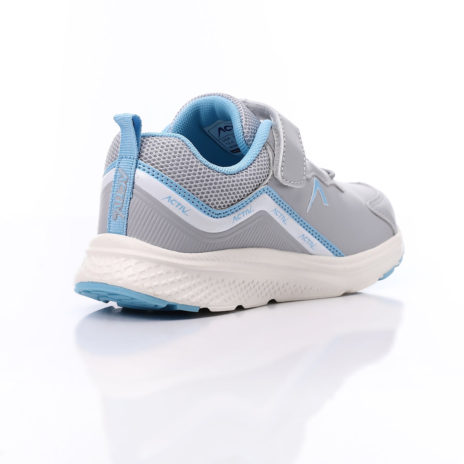 حذاء فاشون اكتف اطفالى - رمادى*ازرق فاتح