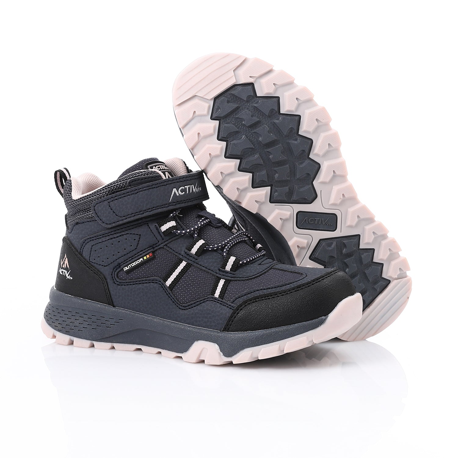 حذاء فاشون اكتف اطفالى - كحلي*اسود*بينك