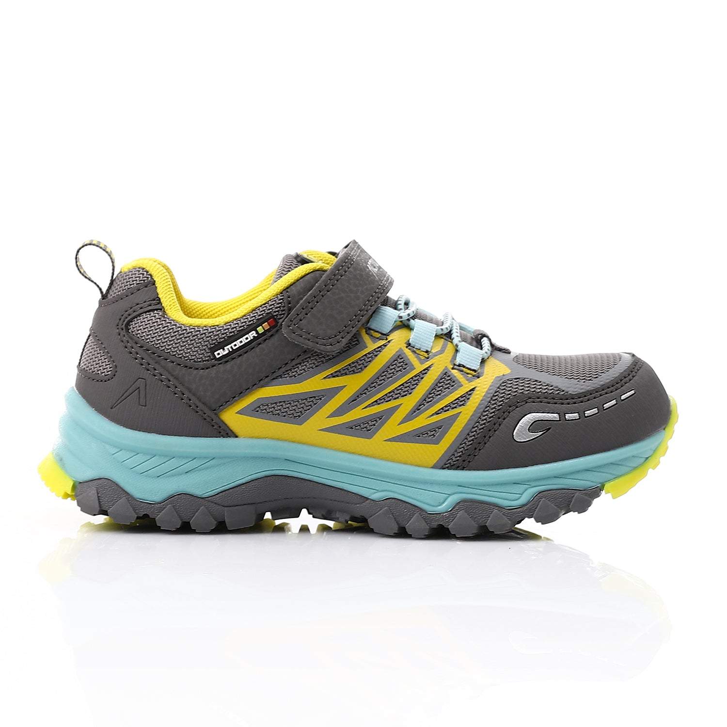 حذاء فاشون اكتف اطفالى - رمادى*اصفر*تركواز