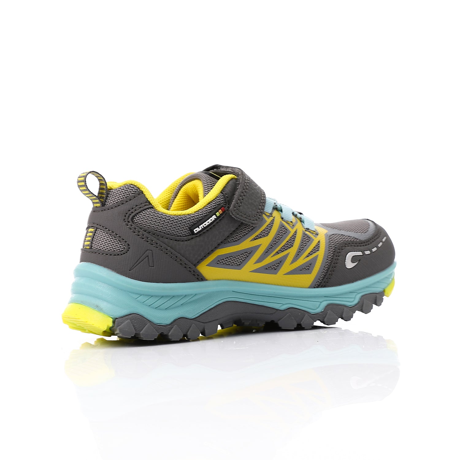 حذاء فاشون اكتف اطفالى - رمادى*اصفر*تركواز