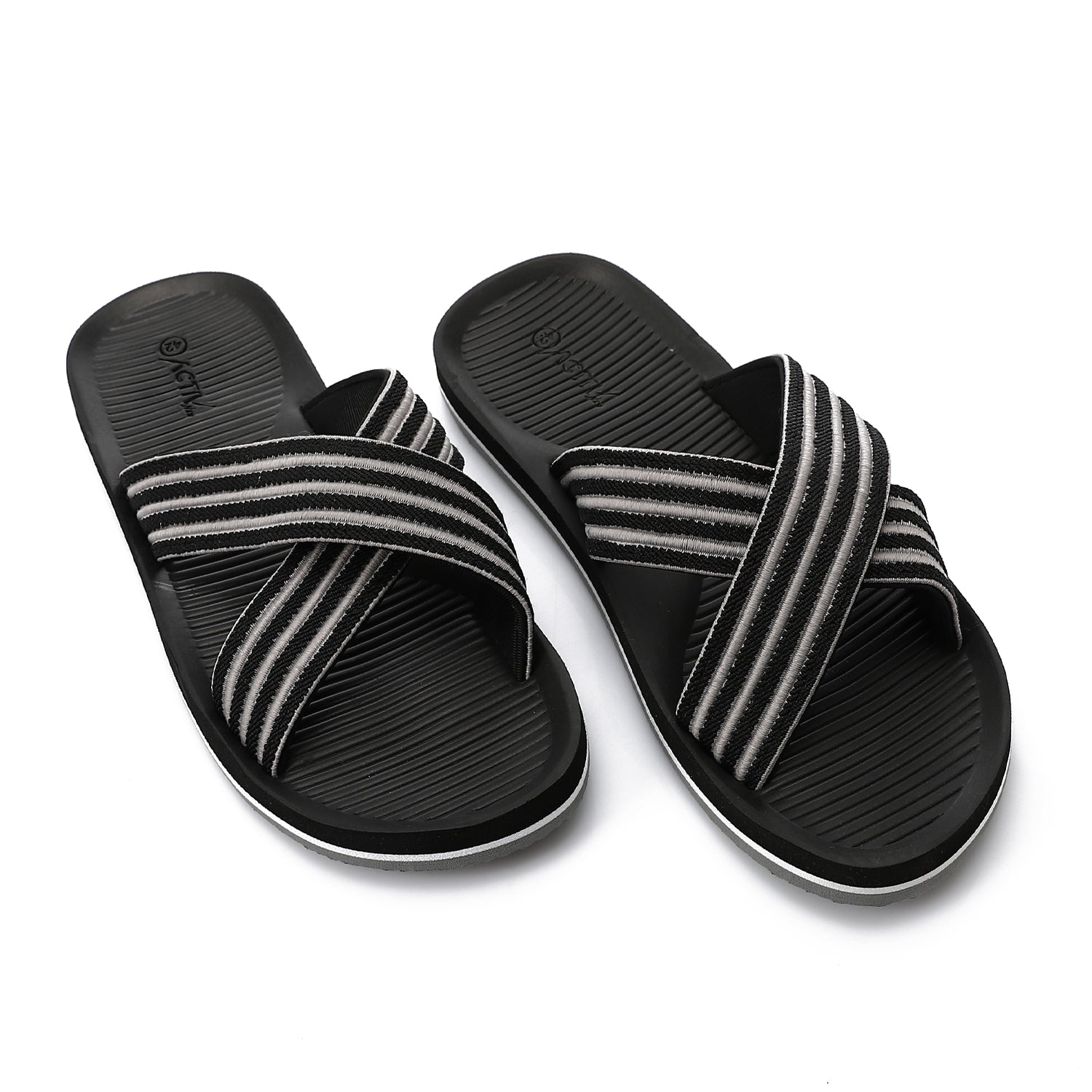 شبشب اكتف رجالي - اسود*ابيض