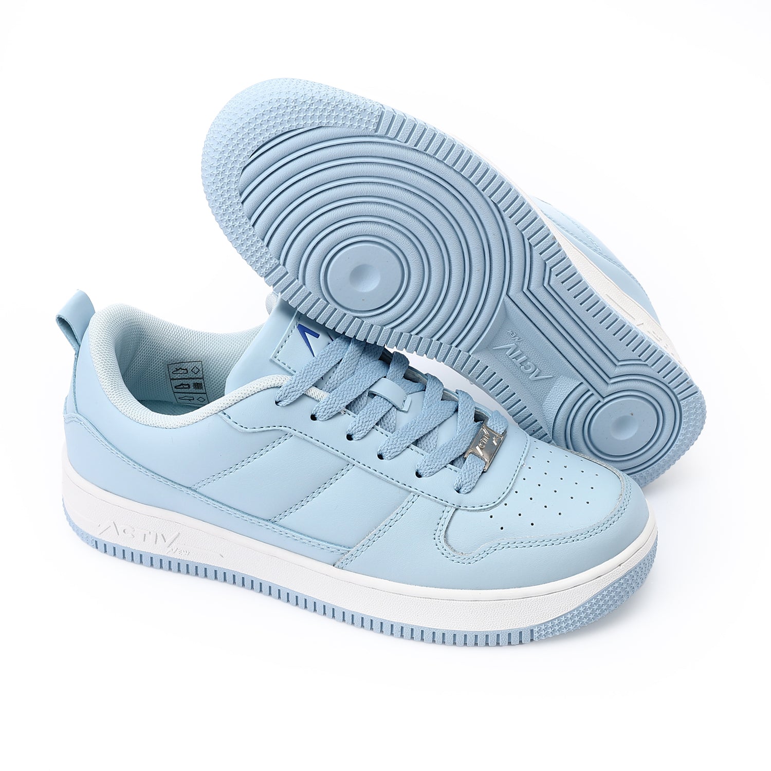 حذاء فاشون اكتف حريمى - ازرق فاتح*ابيض