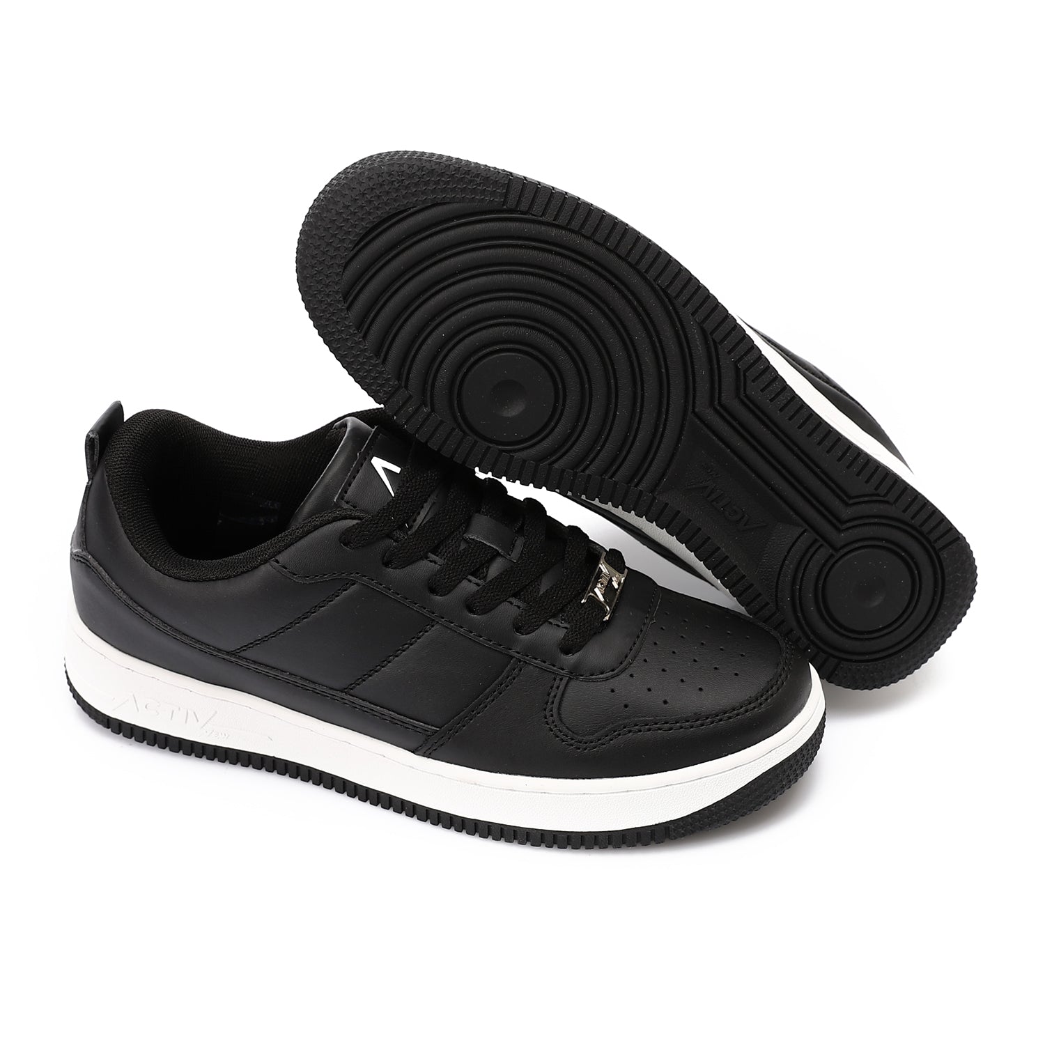 حذاء فاشون اكتف حريمى - اسود*ابيض