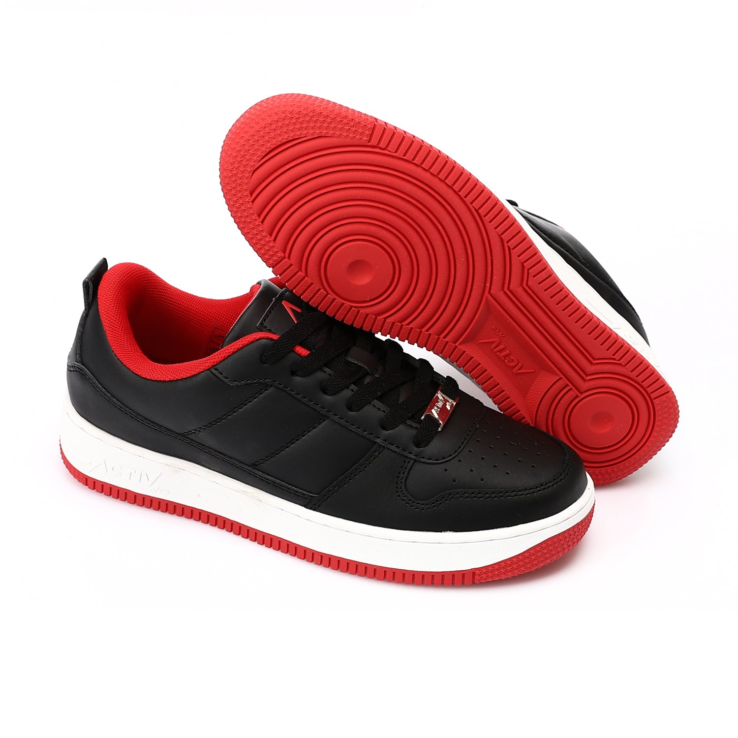 حذاء فاشون اكتف حريمى - اسود*احمر