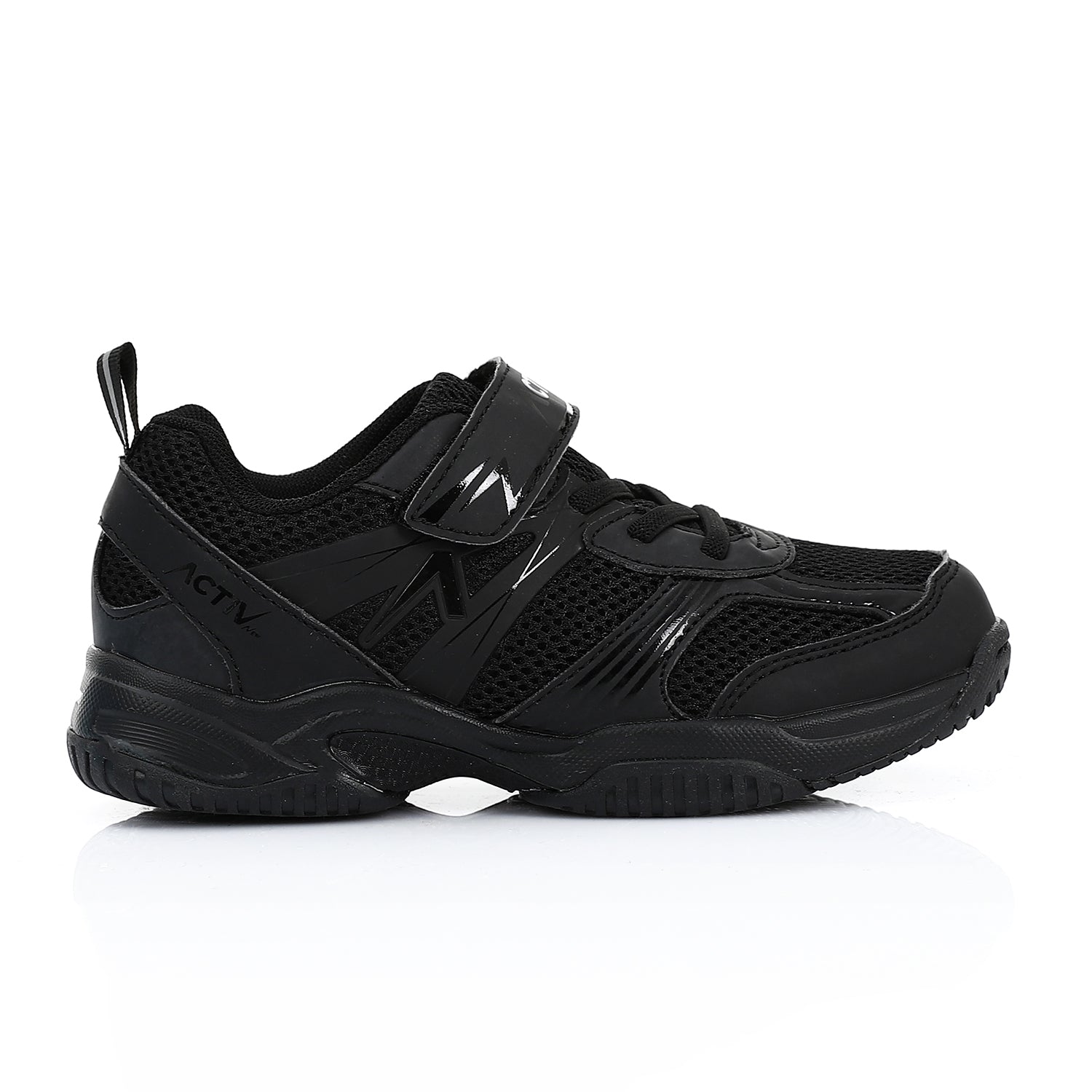 ACTIV FASHION VELCRO SHOES - BLACK