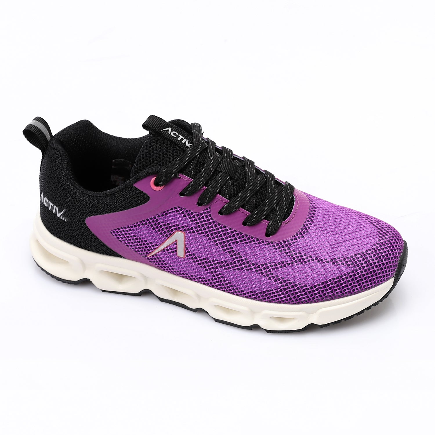 حذاء فاشون اكتف حريمى - بنفسجى*اسود