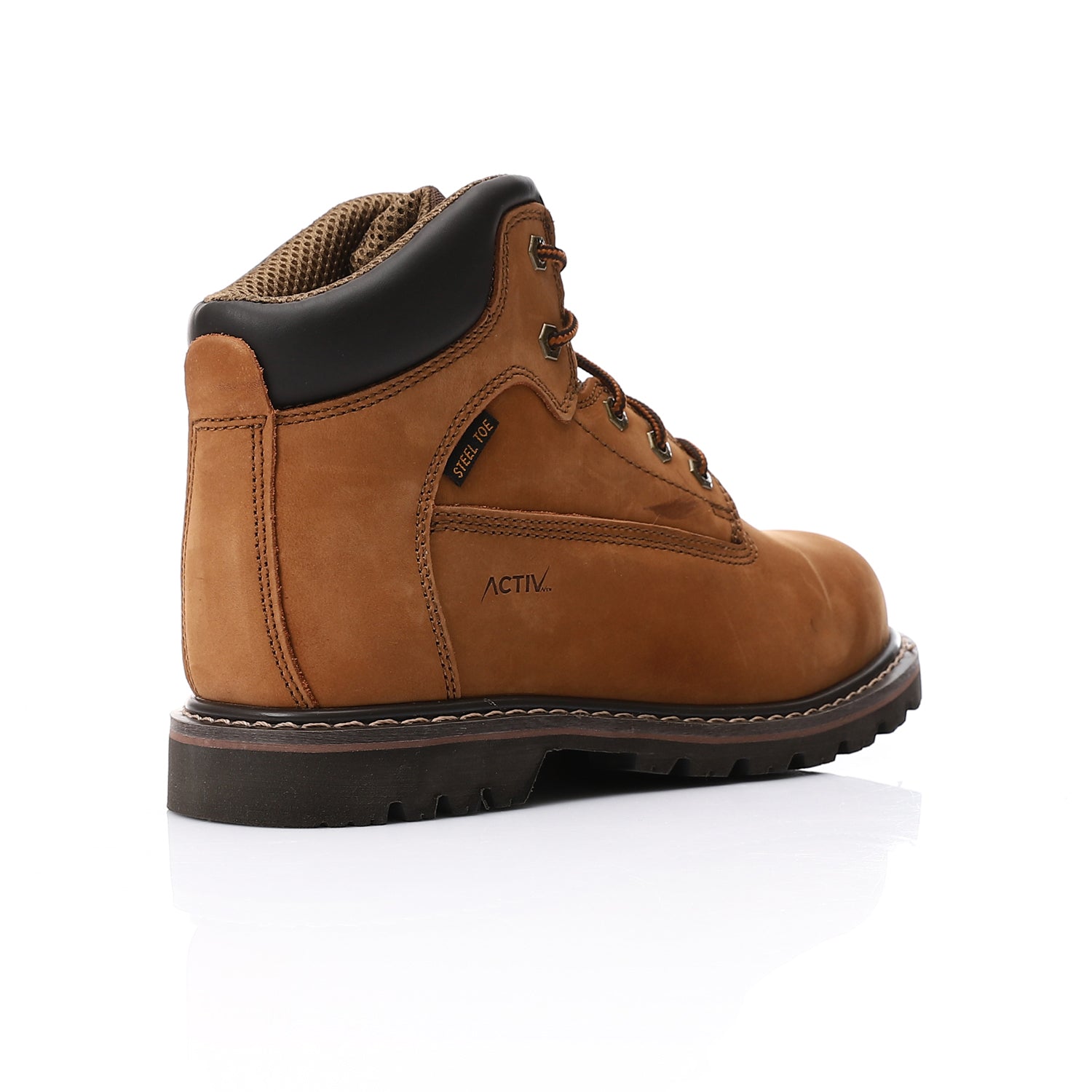 ACTIV MEN'S SAFETY SHOES - BROWN