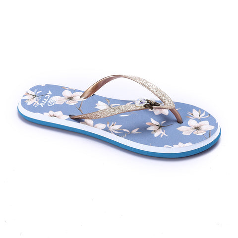 ACTIVNEW WOMEN'S FLIP FLOP - GOLD & BLU