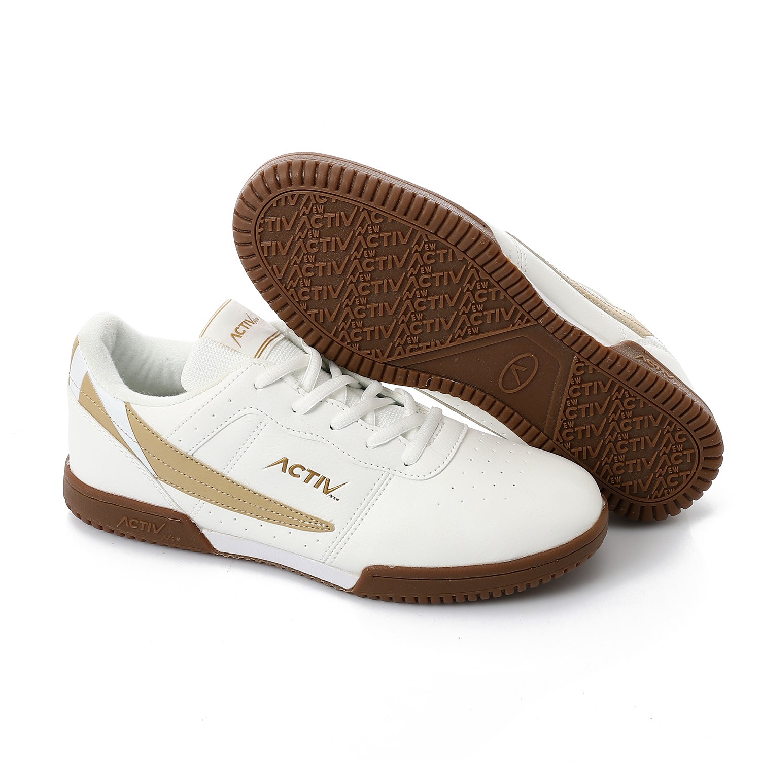 ACTIV MEN'S SHOES - BEIG*WHT