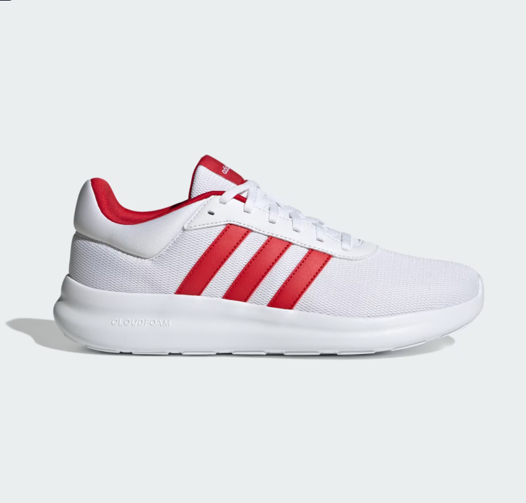 ADIDAS LITE RACER SHOES WHIT*RED – Activ - Main Image