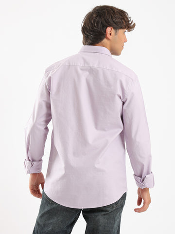 ACTIV MEN'S OXFORD L/S SHIRT - MAUVE