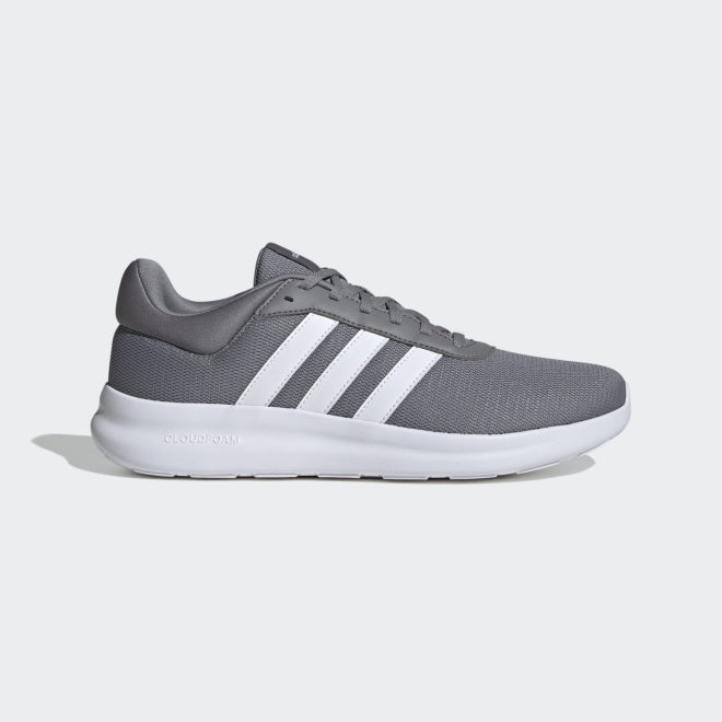 ADIDAS LITE RACER 4.0 SHOES - GREY & WHT